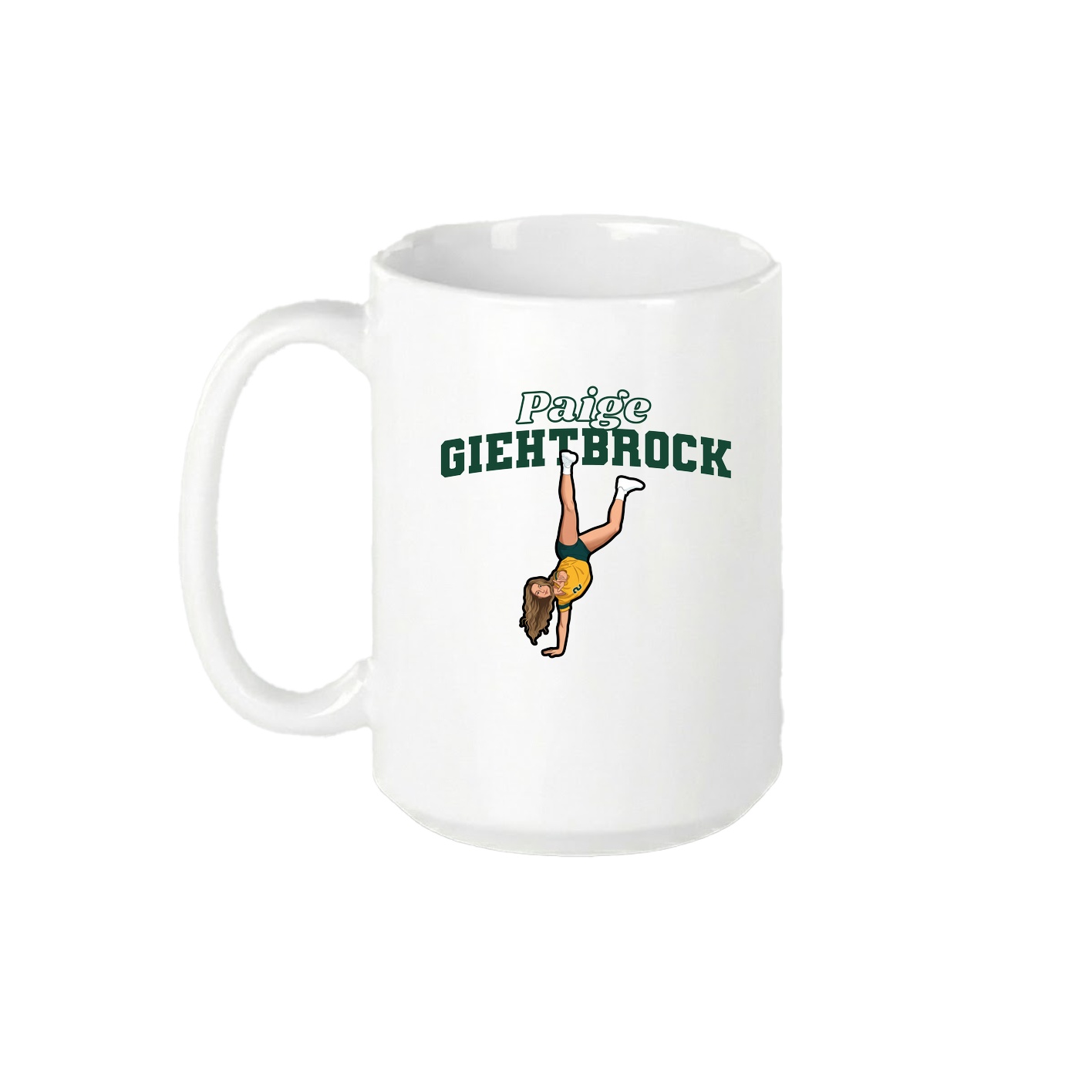 15oz Coffee Mug — Name Arch in White