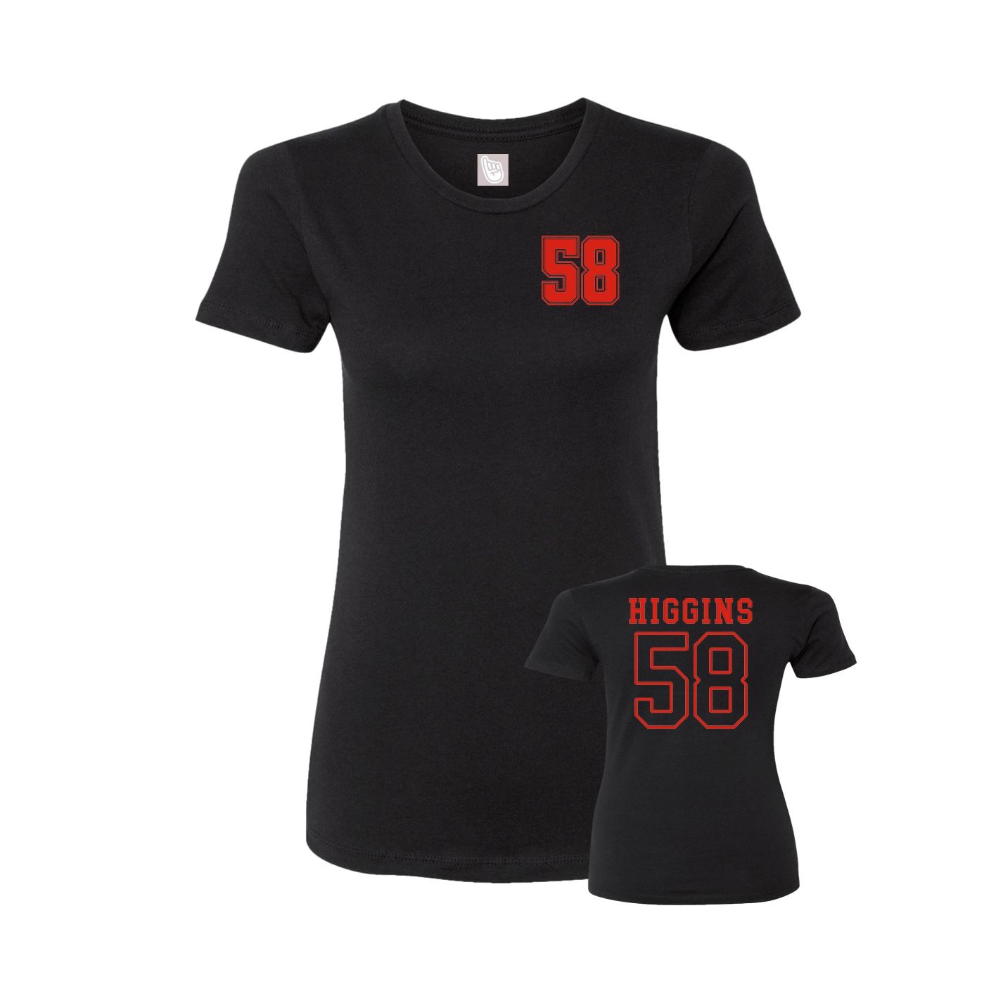 Womens Tee — Chest Back in Black