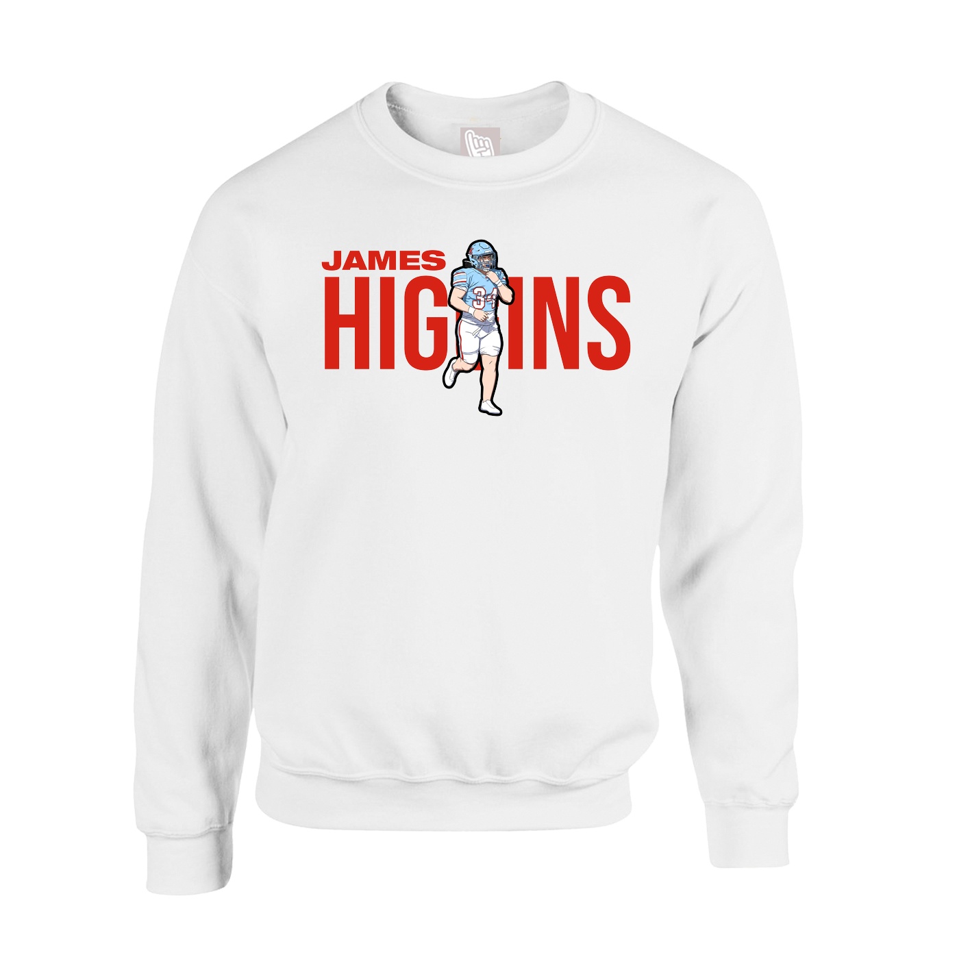 Fleece Crew — Player Name in White