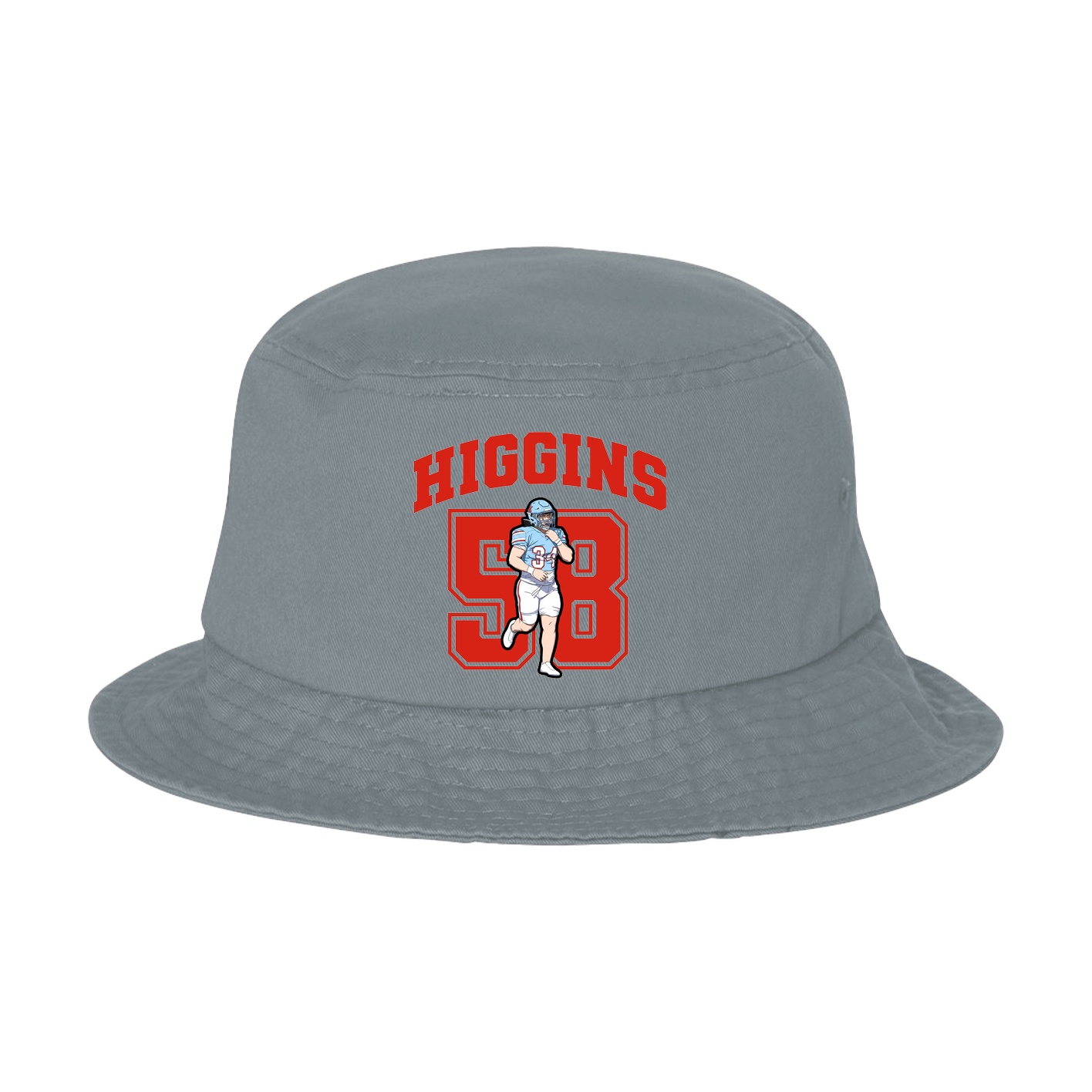 Bucket Cap — Number in Grey
