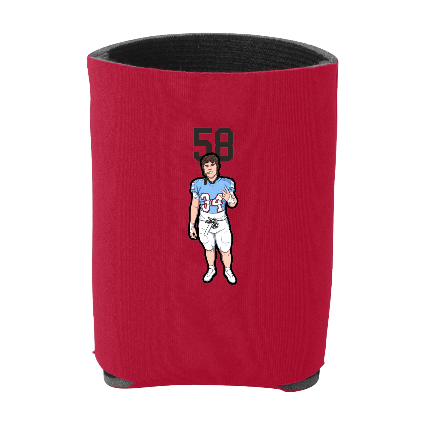 Can Holder — Number Top in Red