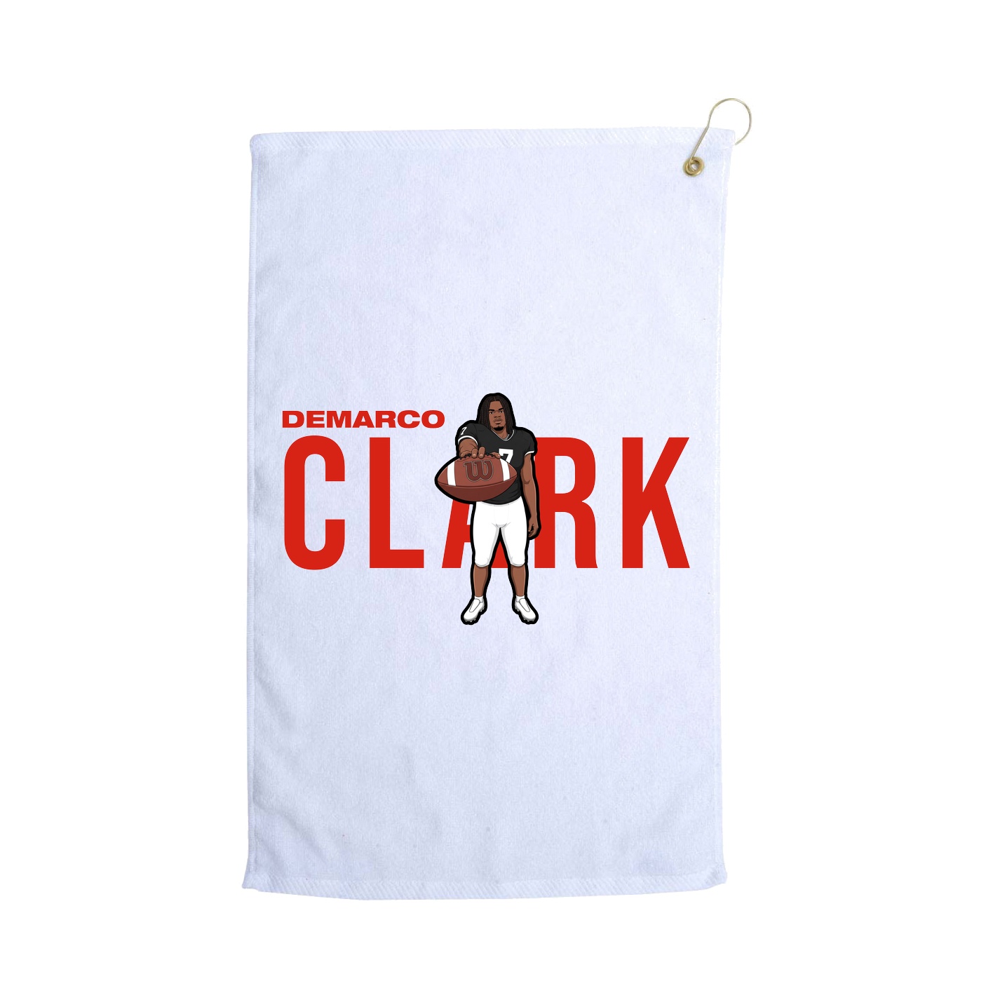 Golf Towel — Player Name in White