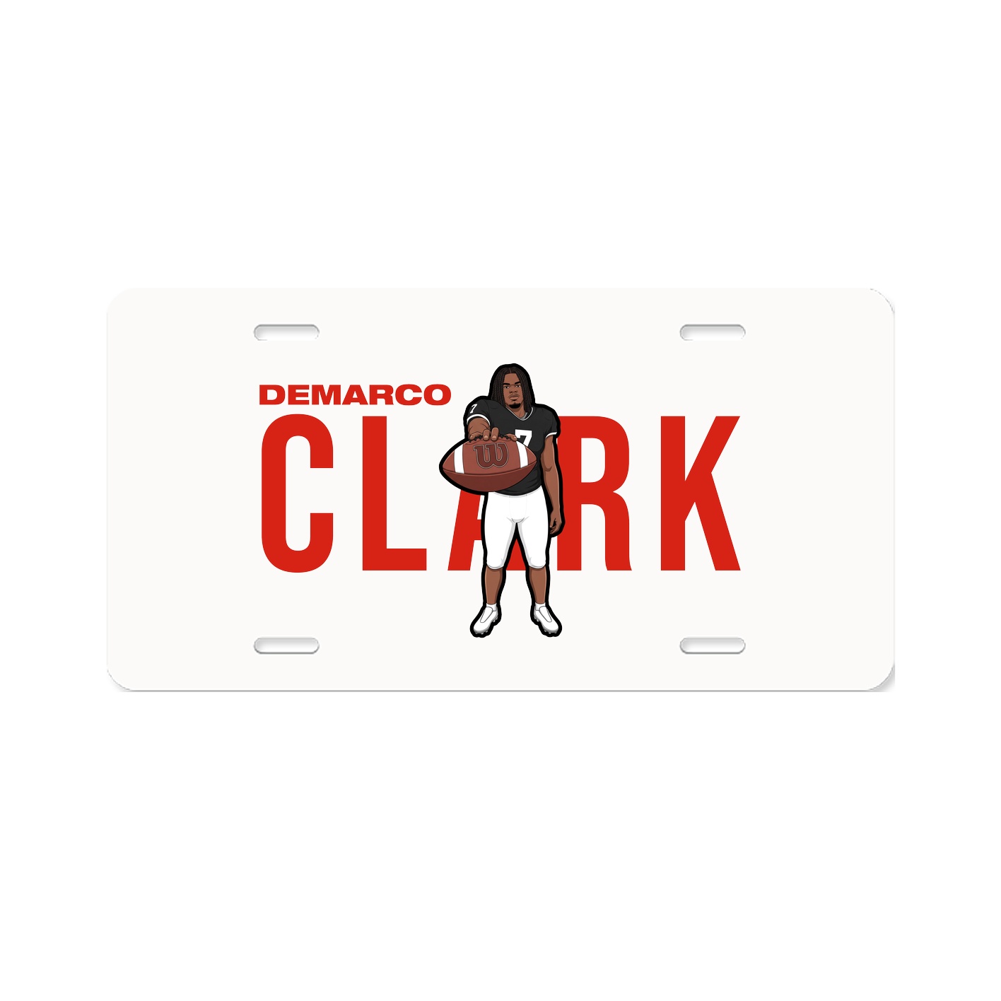License Plate — Player Name in Classic