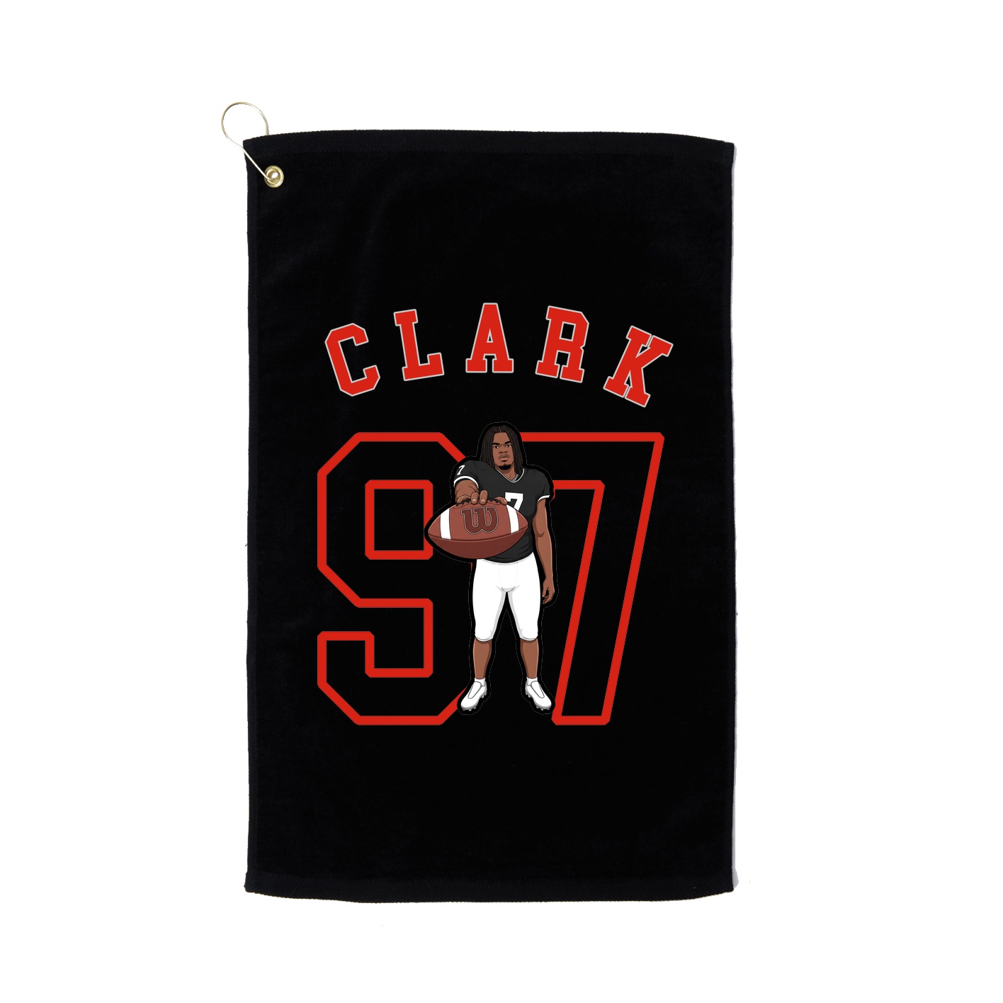 Golf Towel — Shirsey Arch in Black