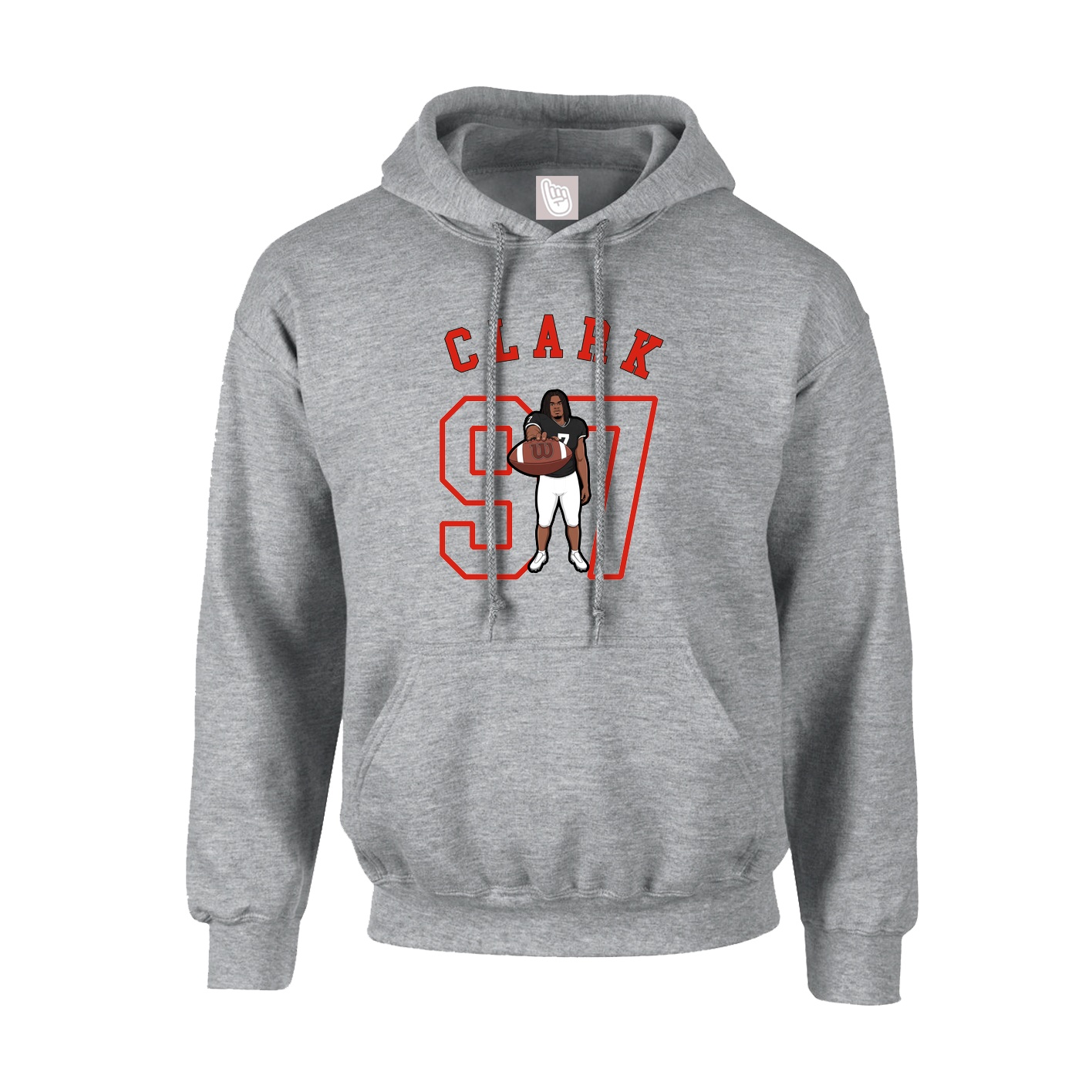 Youth Hoodie — Shirsey Arch in Grey