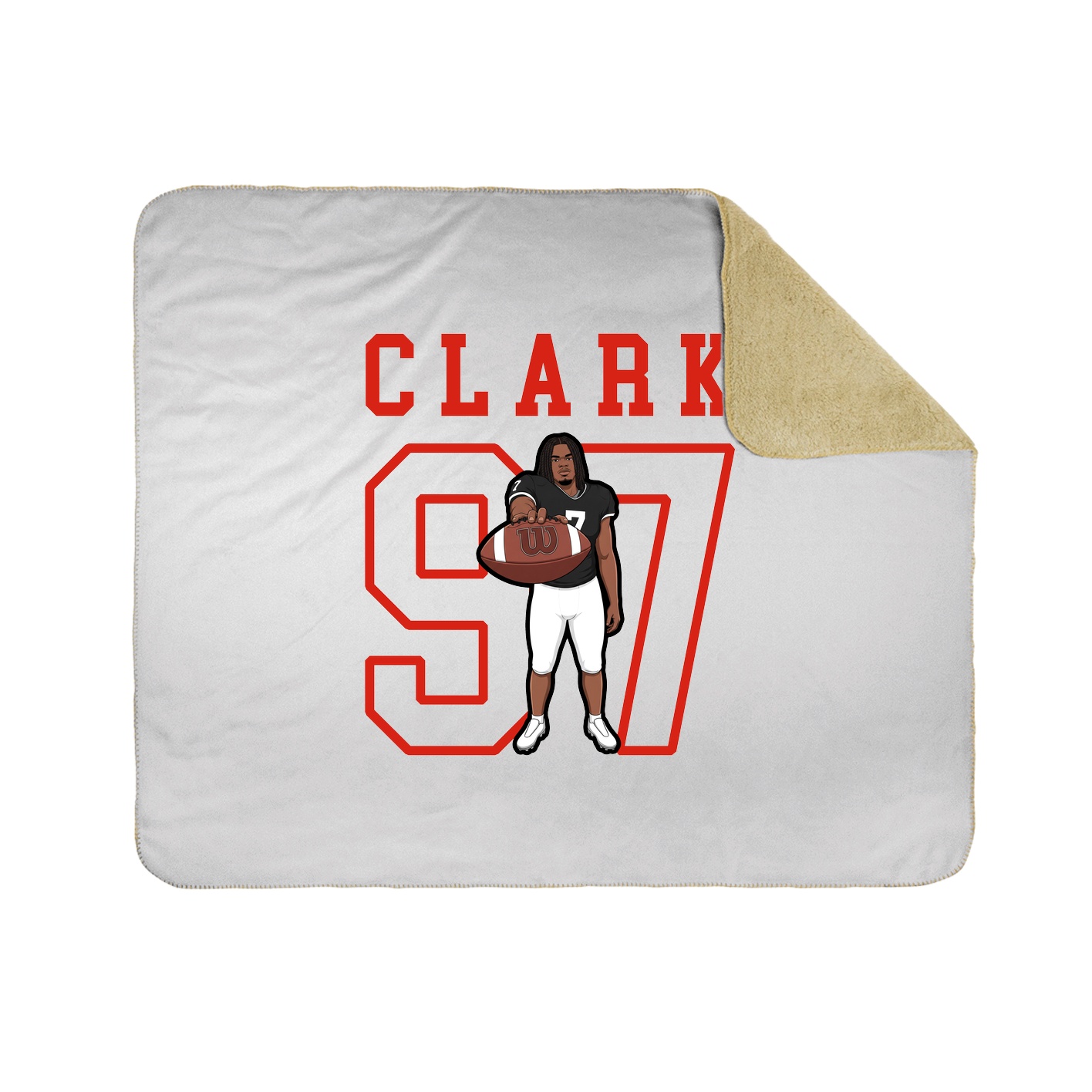 Throw Blanket — Shirsey in White