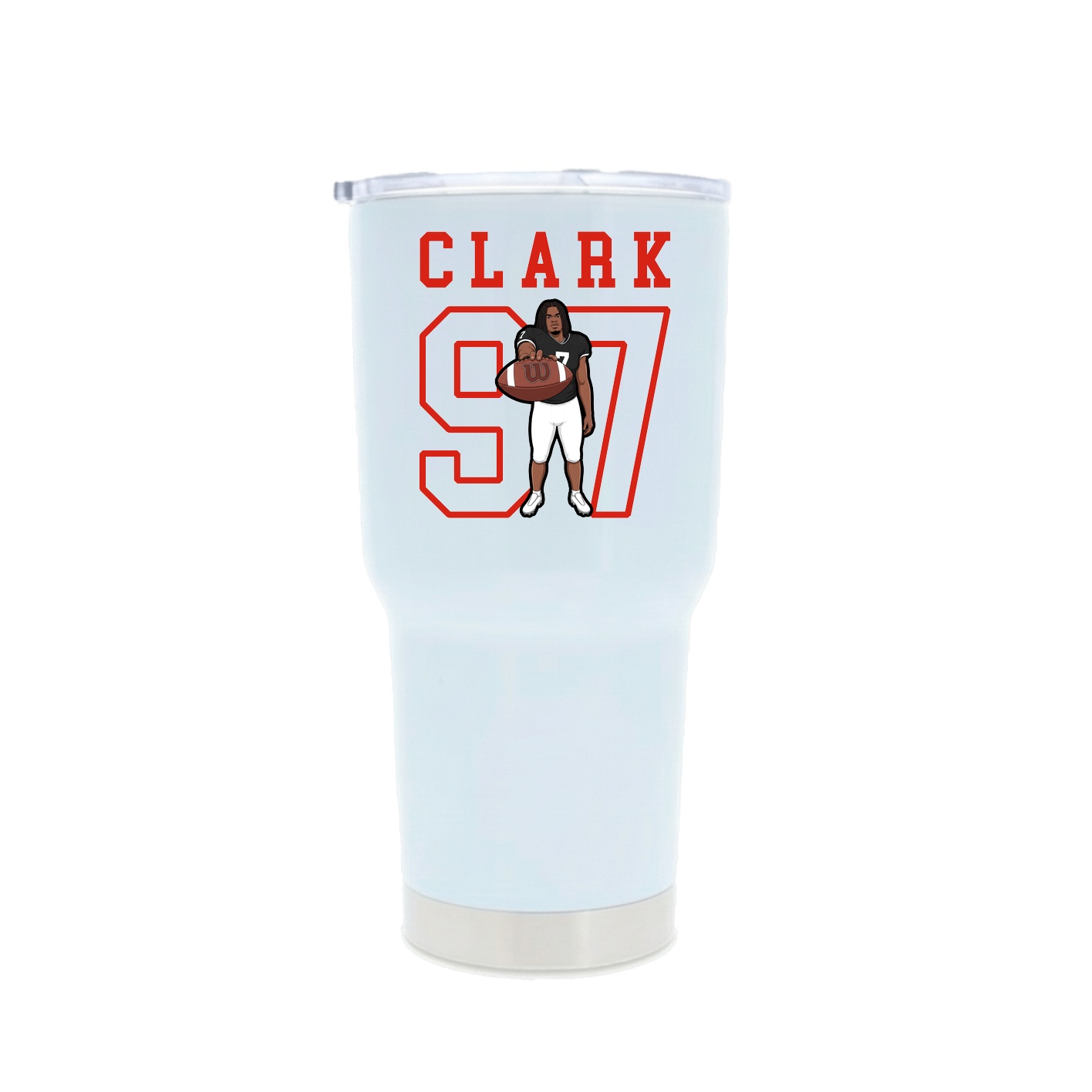 30oz Stainless Steel Tumbler — Shirsey in White