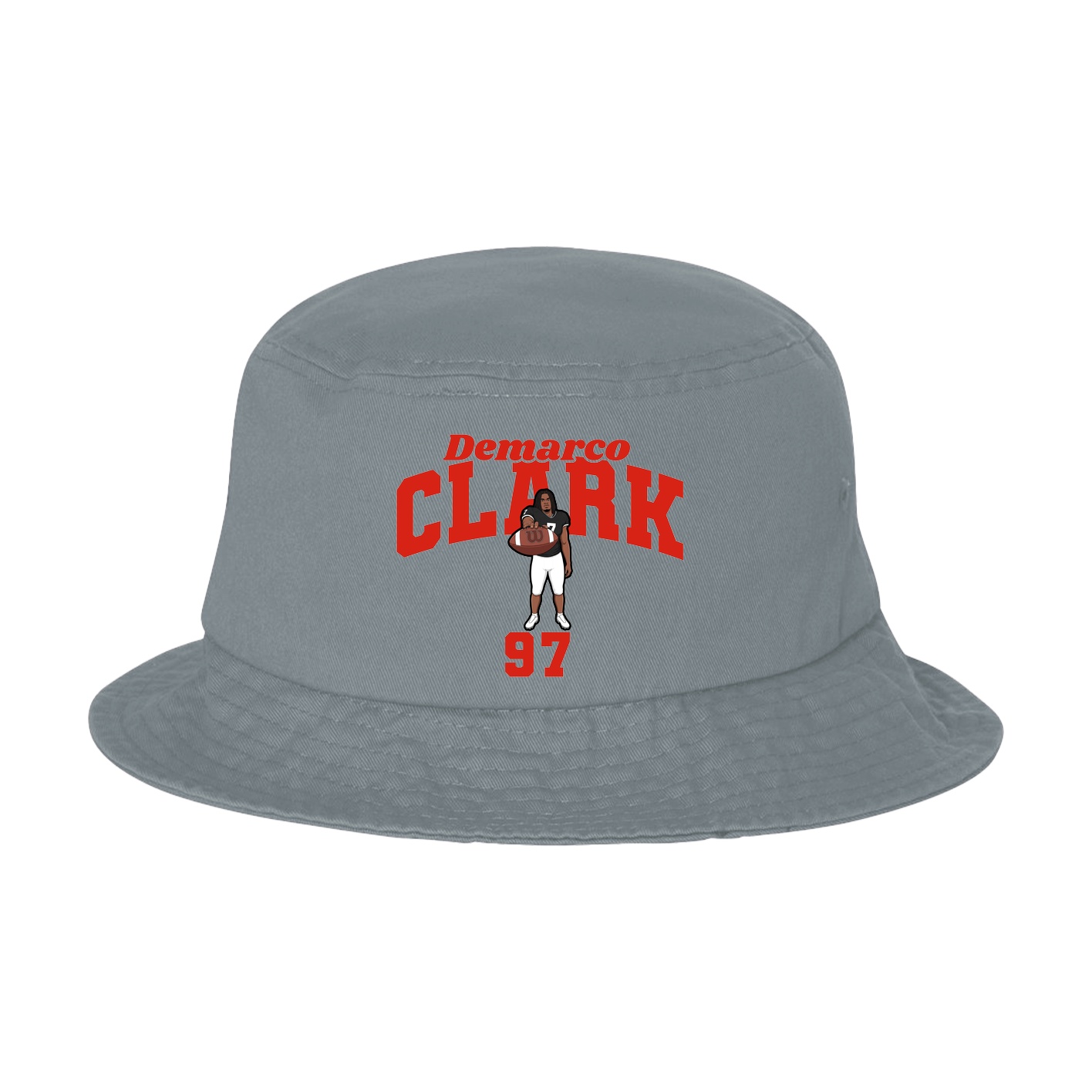 Bucket Cap — Signature Arch in Grey