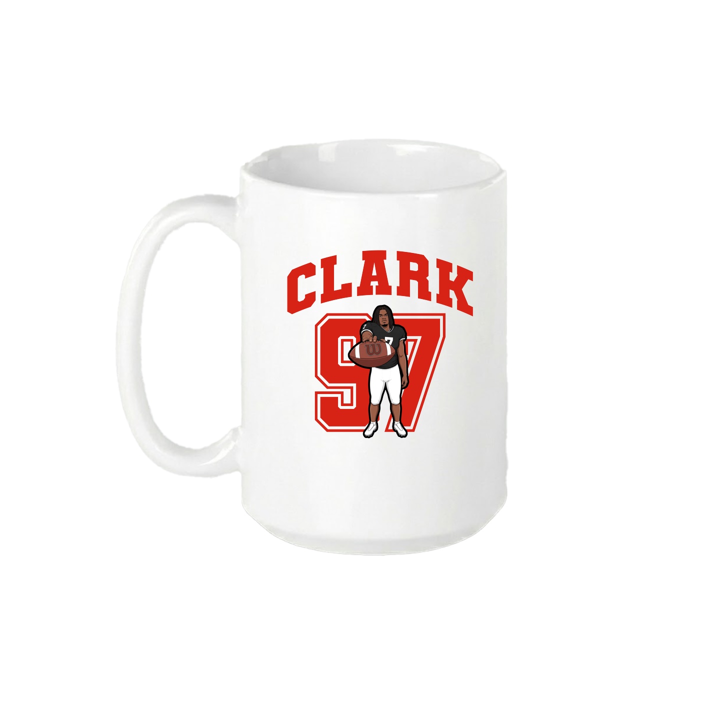 15oz Coffee Mug — Number in White