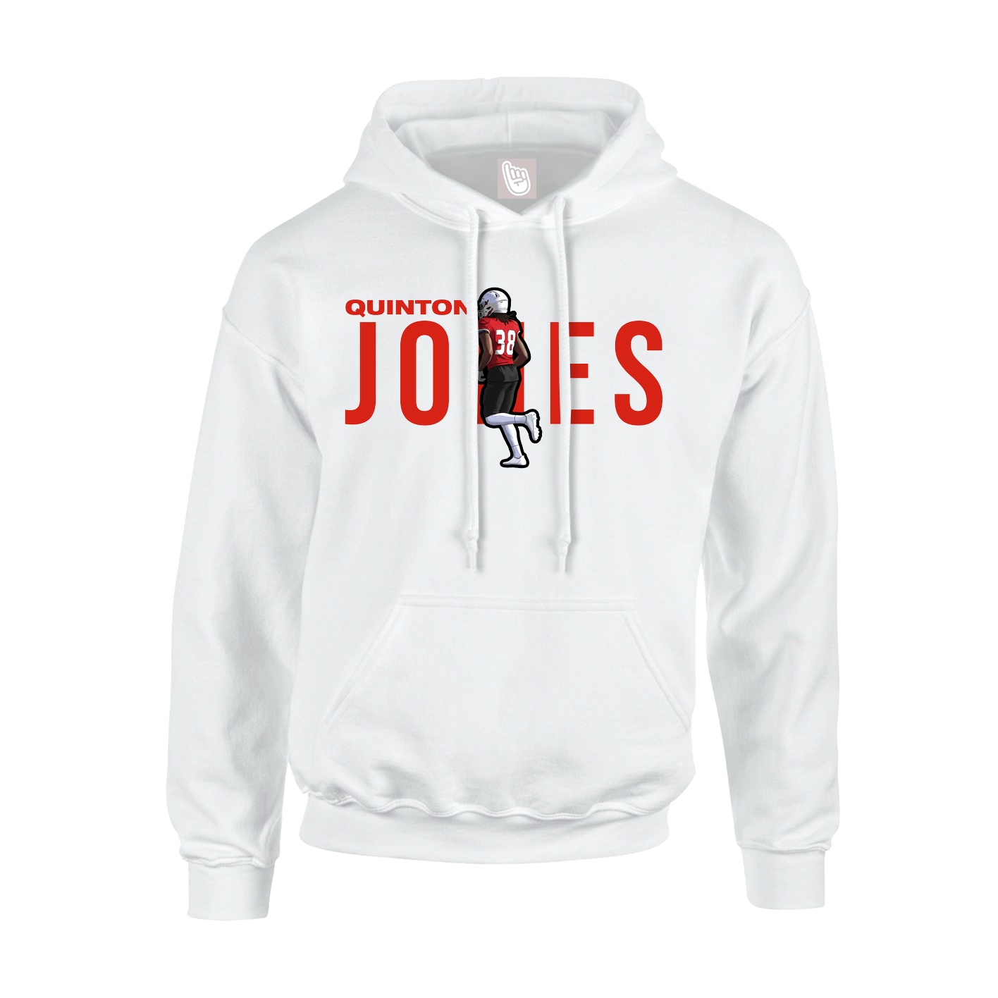 Youth Hoodie — Player Name in White