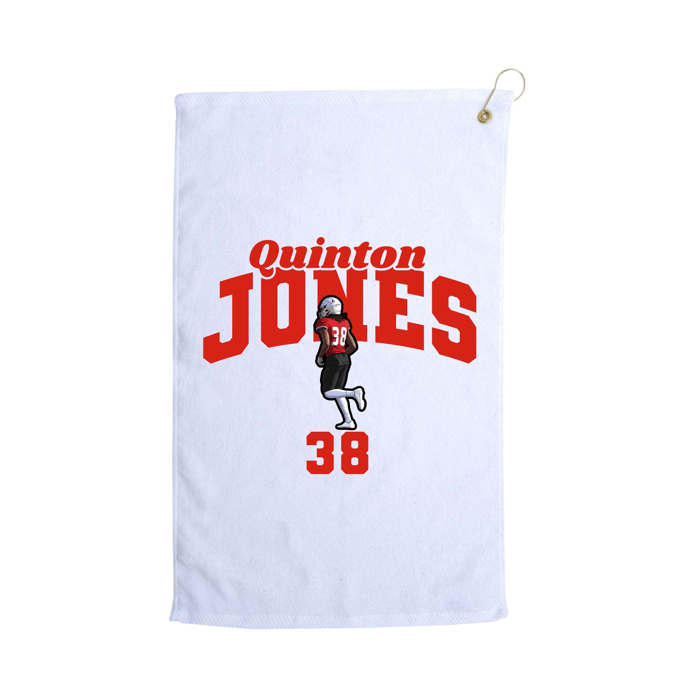 Golf Towel — Signature Arch in White
