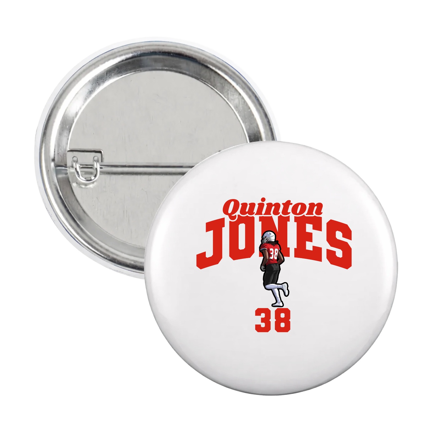 Game Day Button — Signature Arch in White
