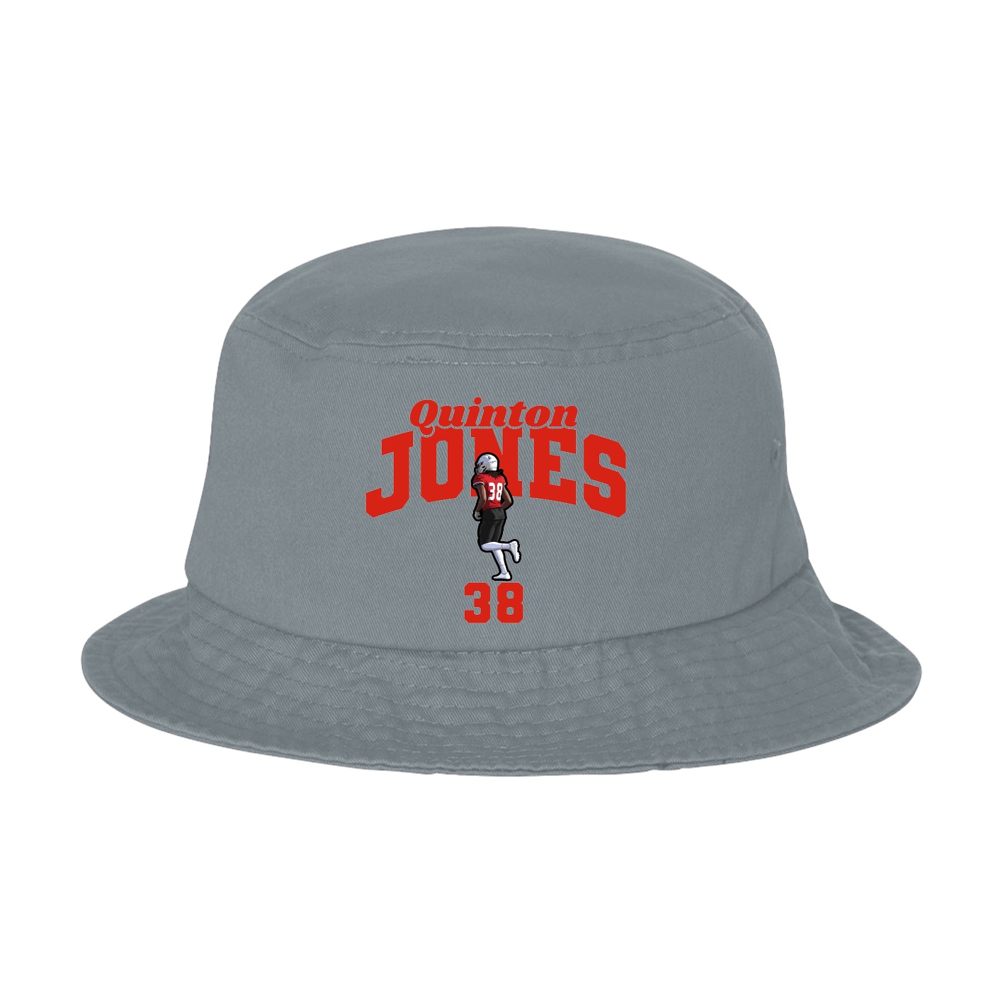 Bucket Cap — Signature Arch in Grey
