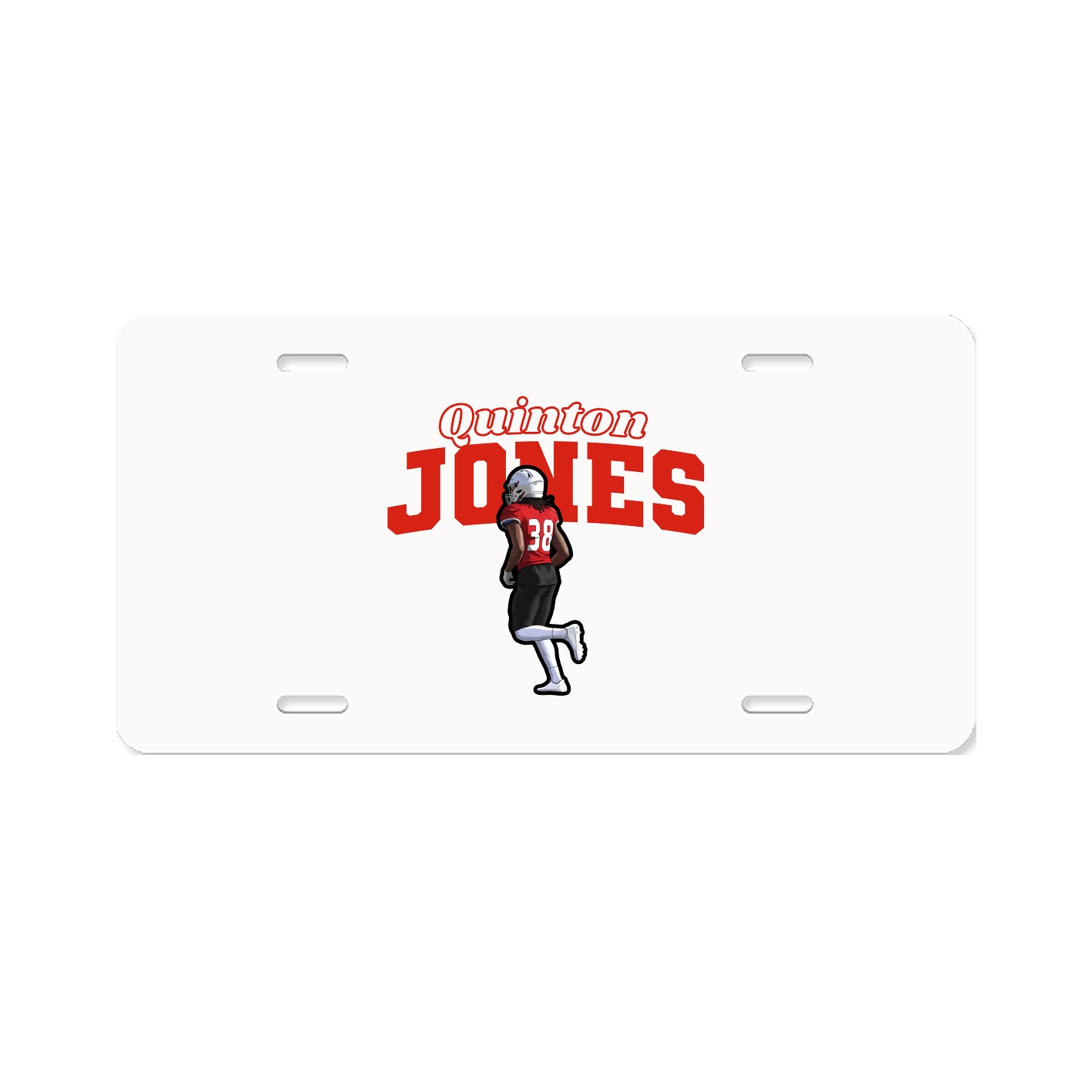 License Plate — Name Arch in Classic