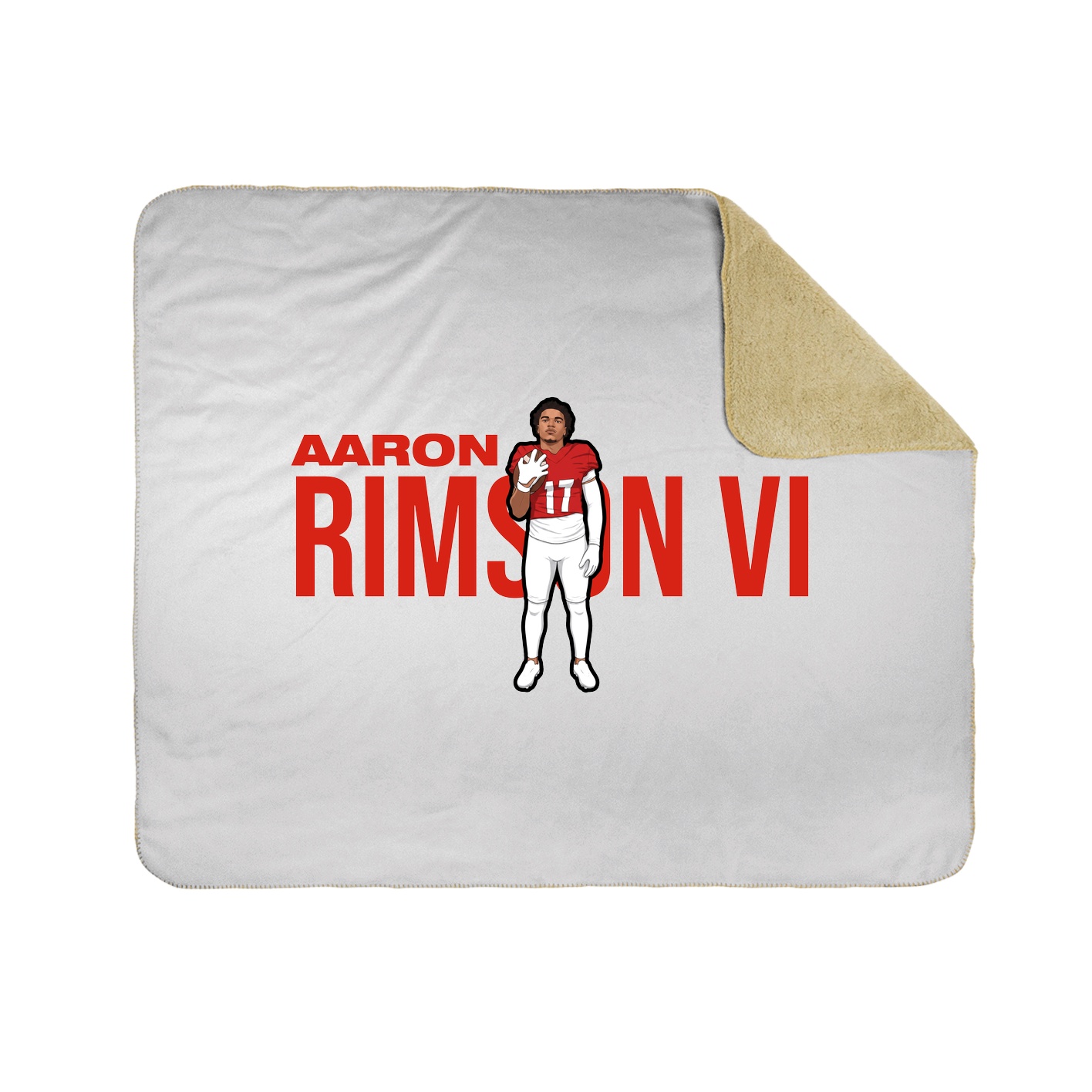 Throw Blanket — Player Name in White