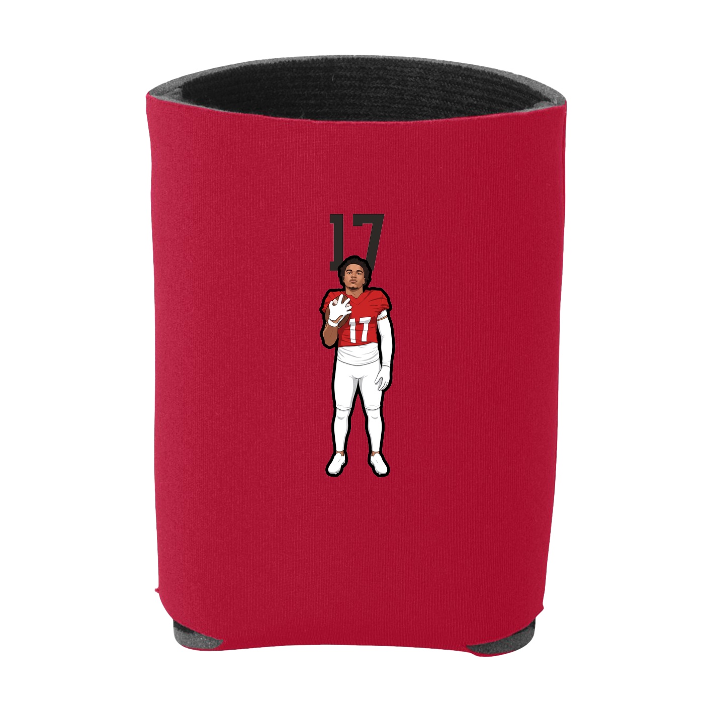 Can Holder — Number Top in Red