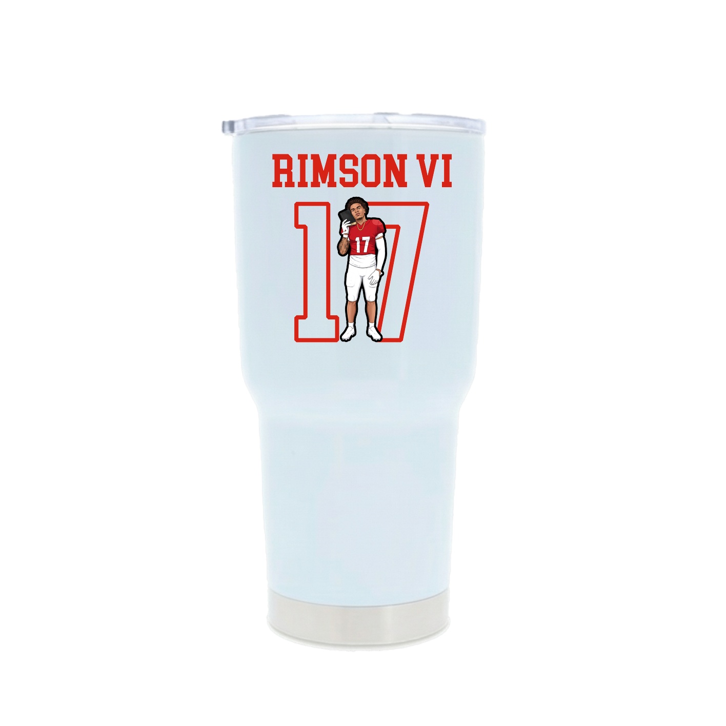 30oz Stainless Steel Tumbler — Shirsey in White