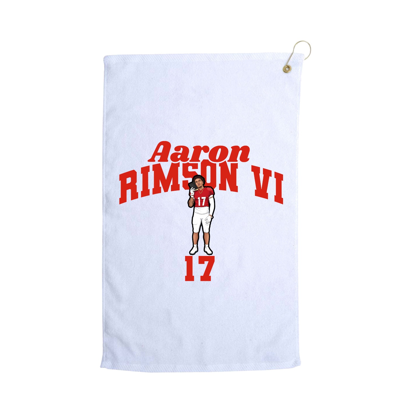 Golf Towel — Signature Arch in White