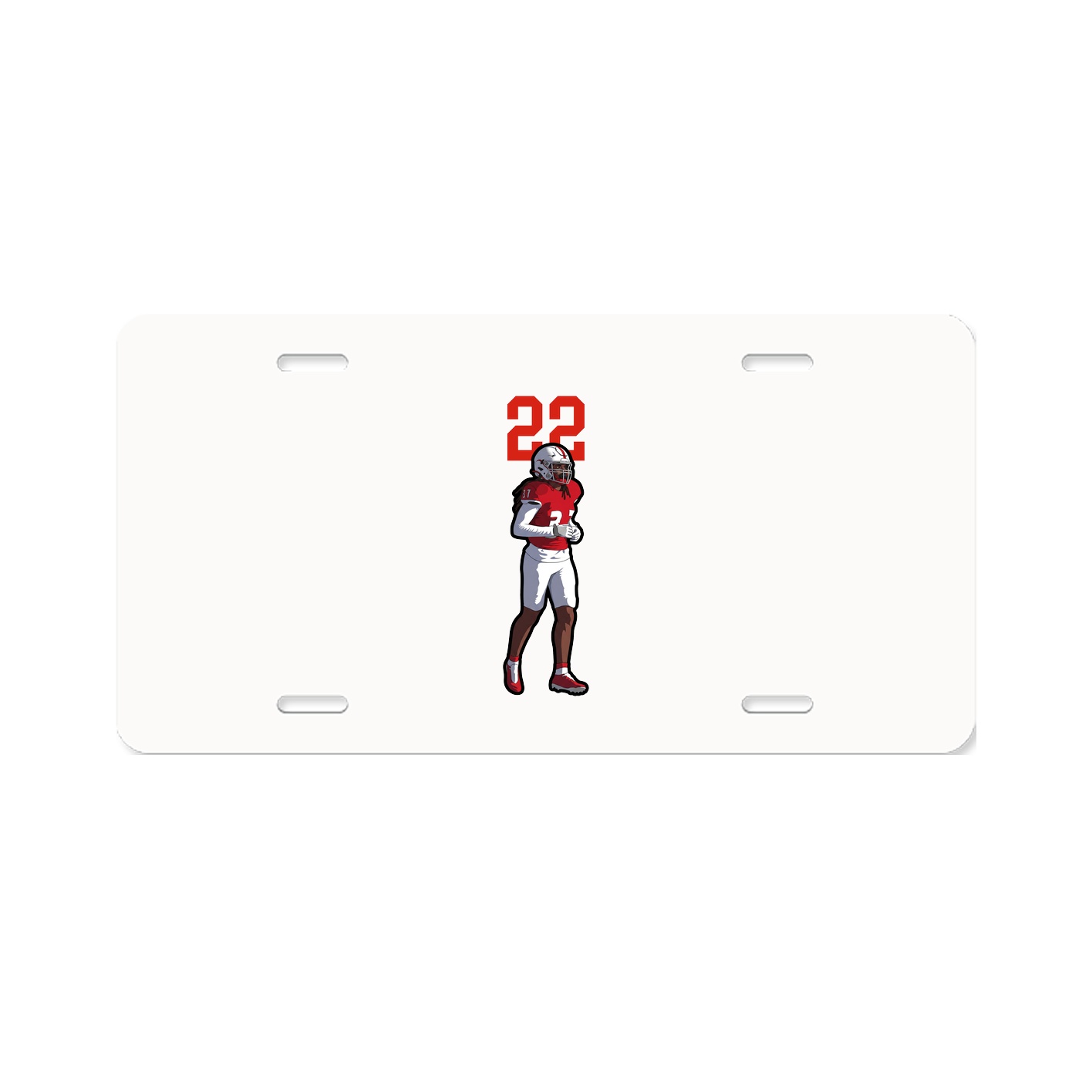 License Plate — Number Top in Classic
