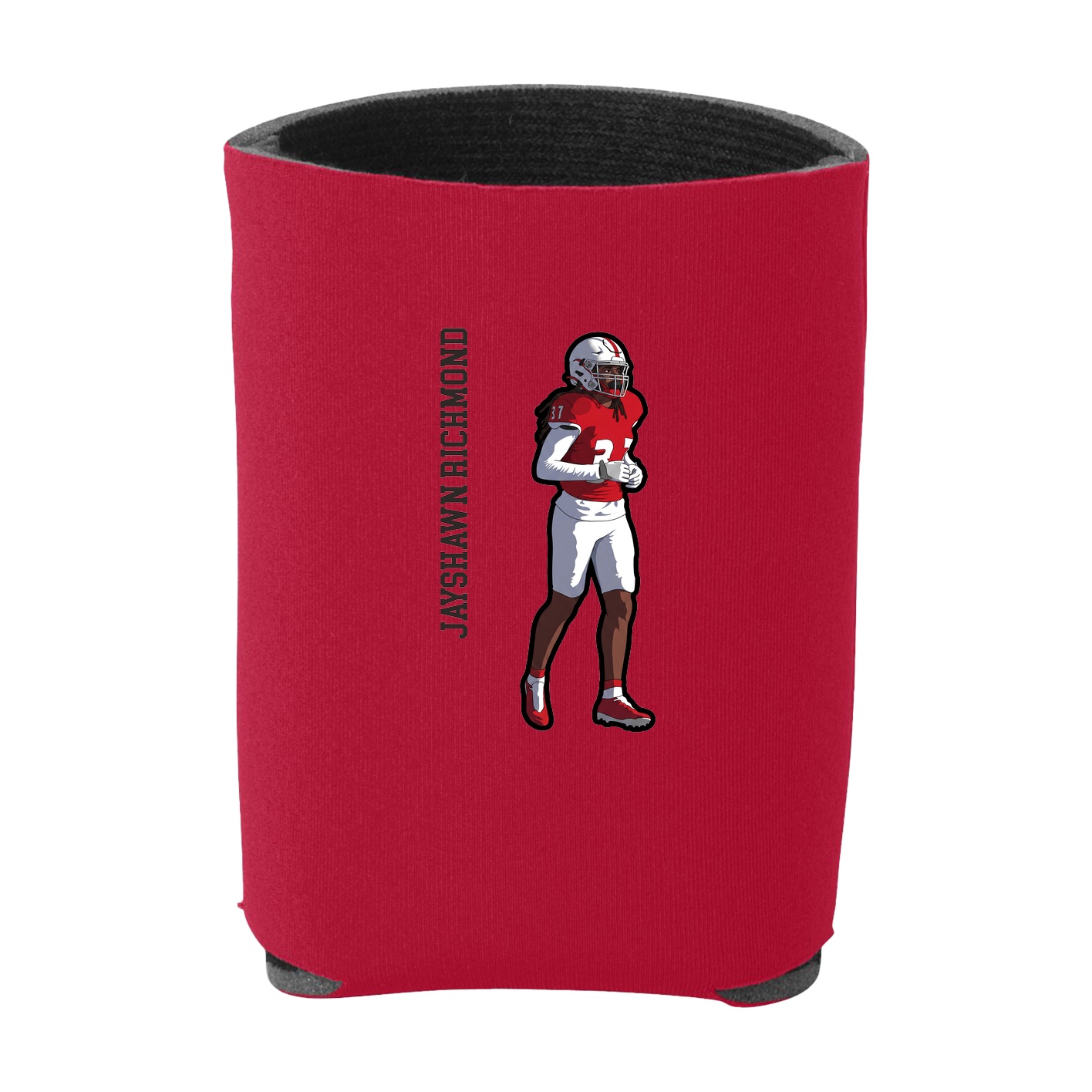 Can Holder — Name Vertical in Red
