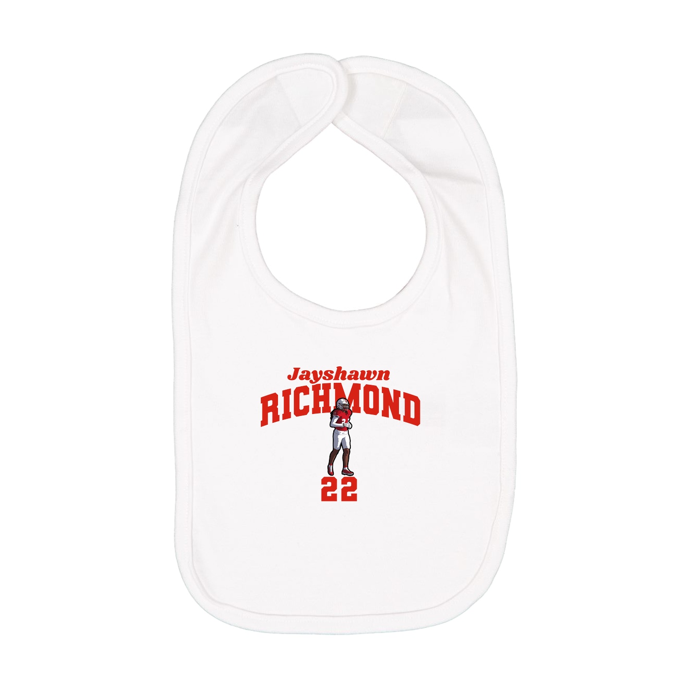 Infant Bib — Signature Arch in White