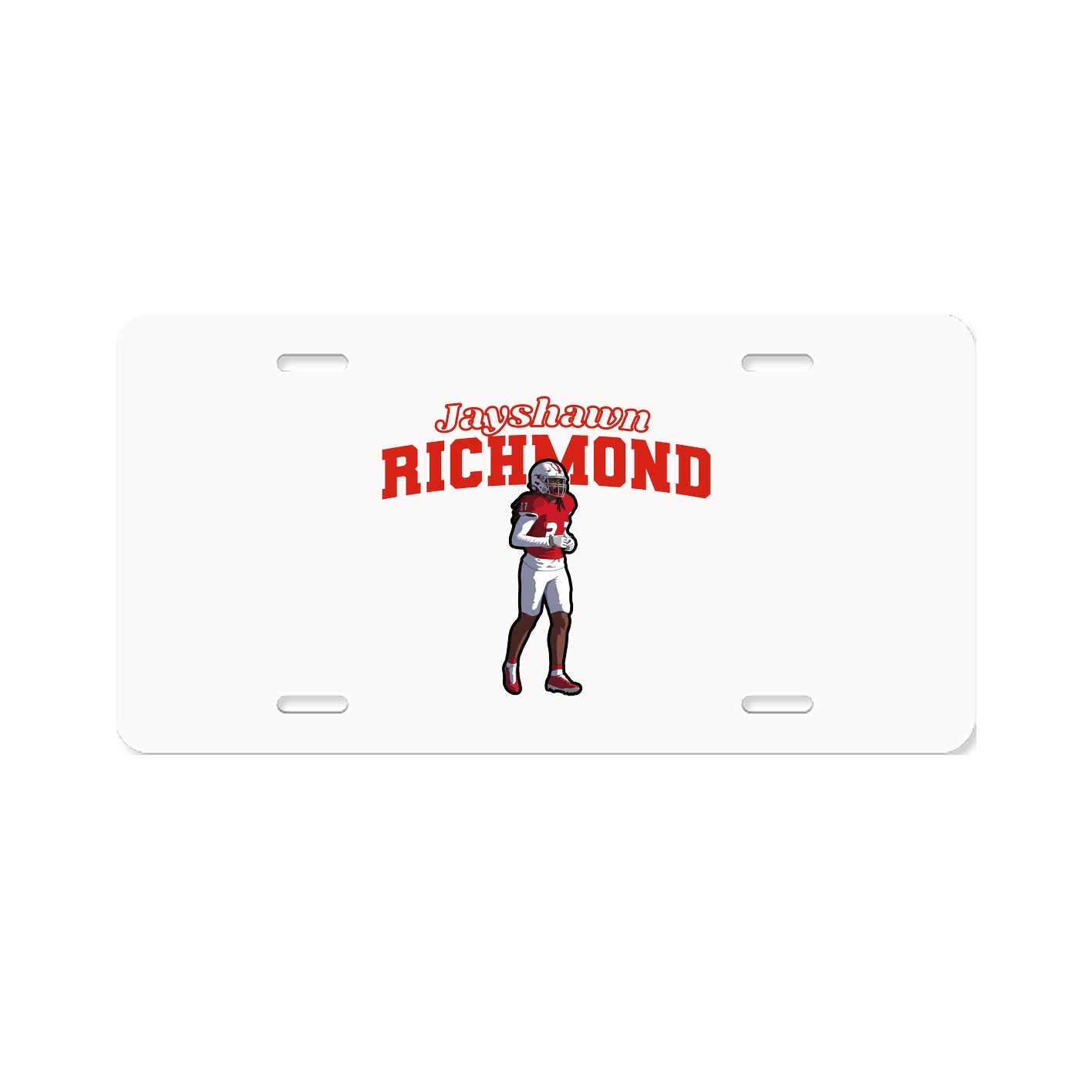 License Plate — Name Arch in Classic