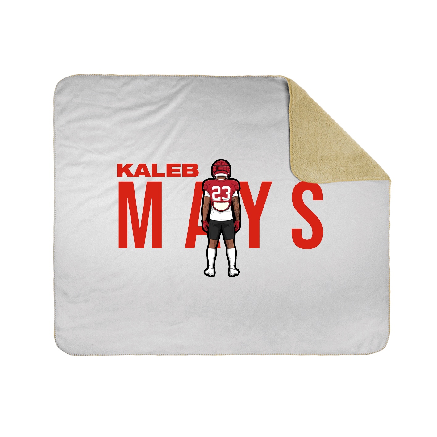 Throw Blanket — Player Name in White