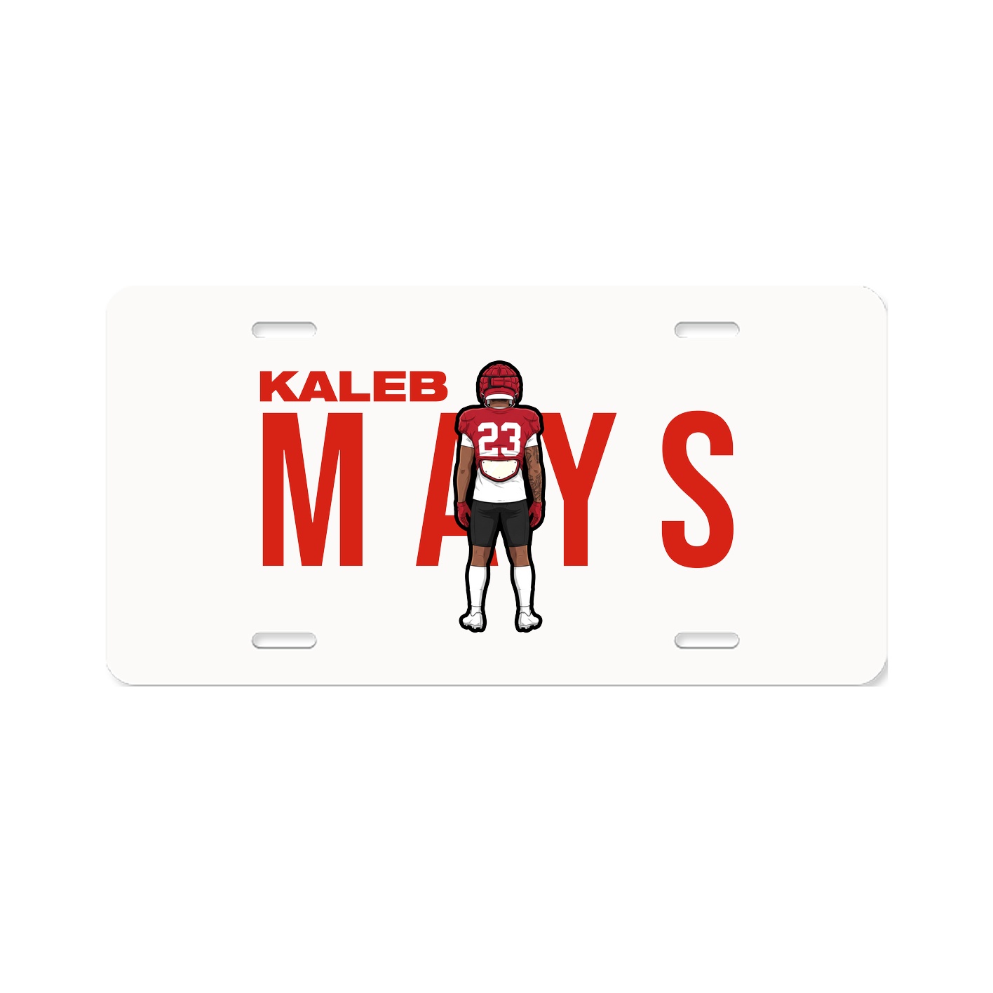 License Plate — Player Name in Classic