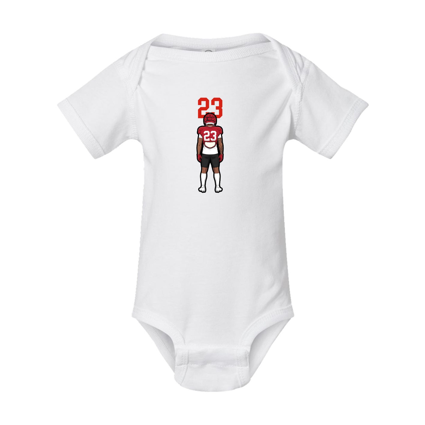 Baby Onesie — Number Top in White
