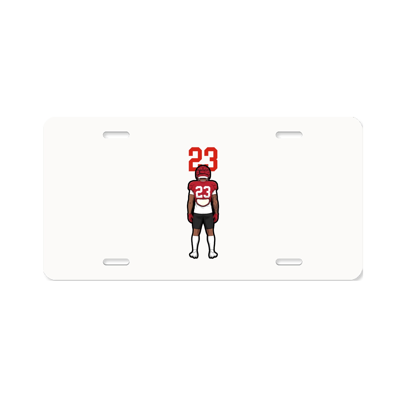 License Plate — Number Top in Classic