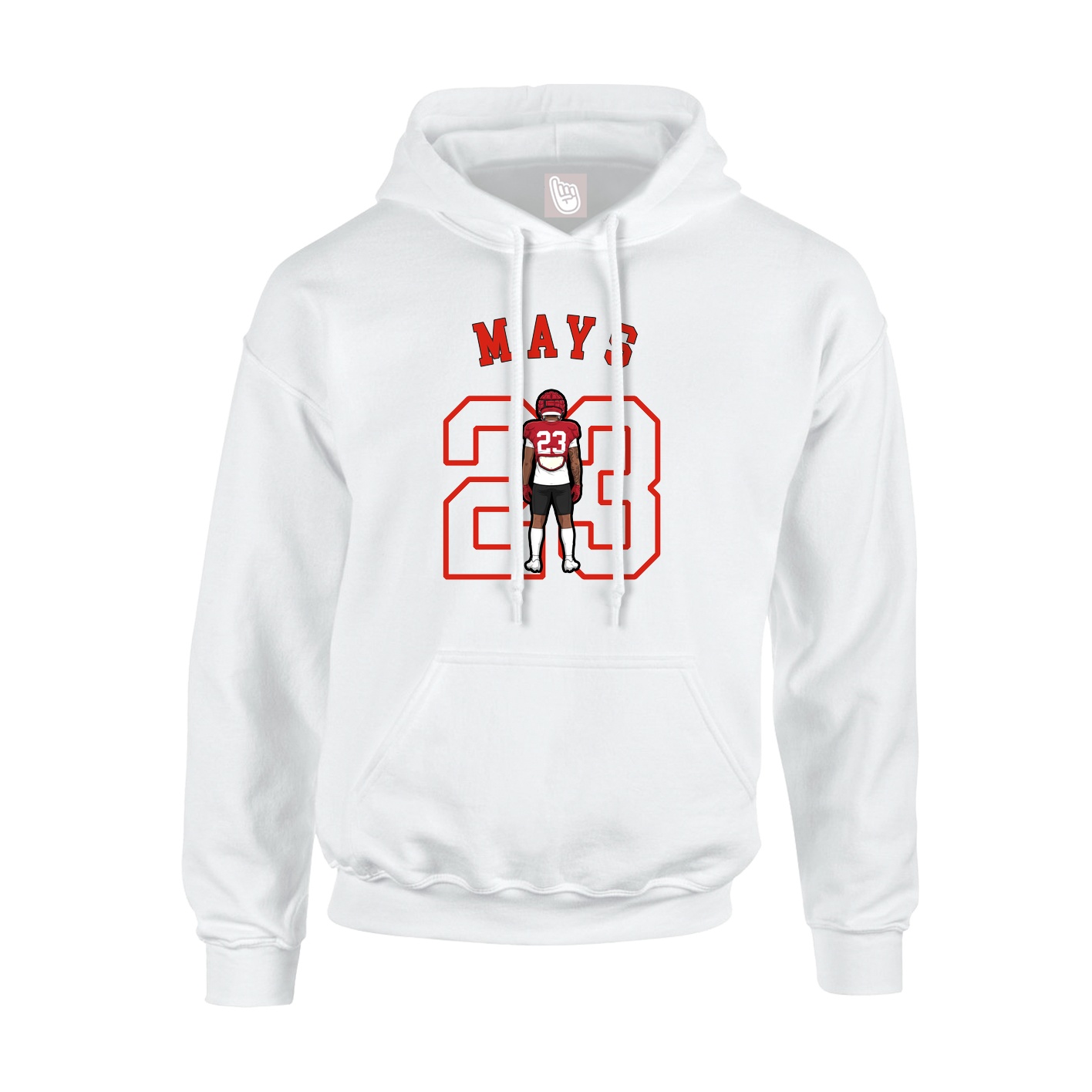 Youth Hoodie — Shirsey Arch in White