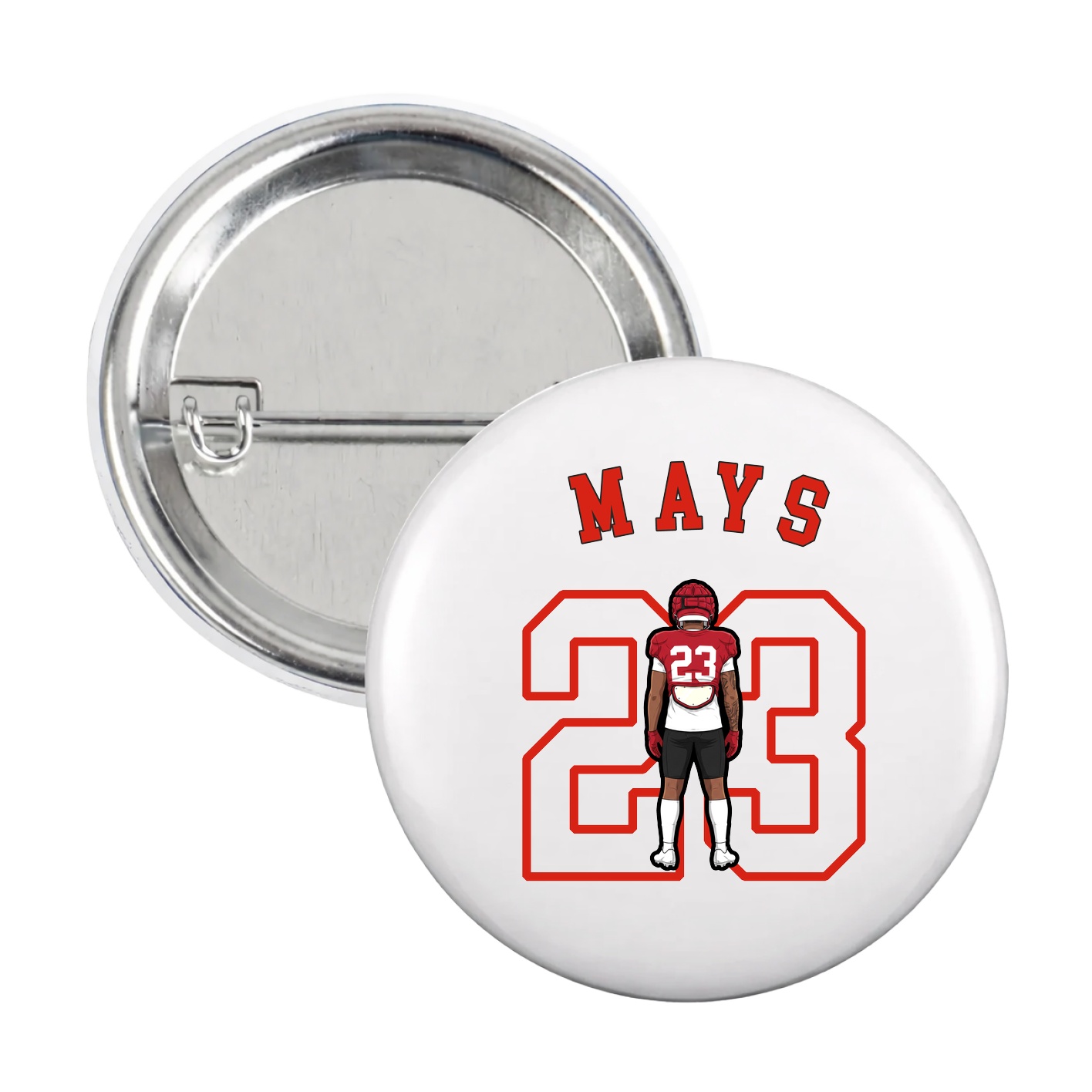 Game Day Button — Shirsey Arch in White