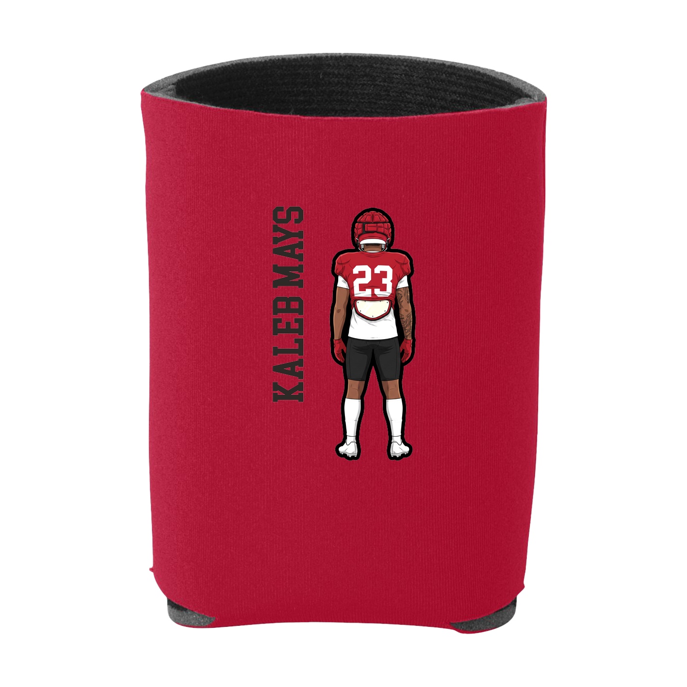 Can Holder — Name Vertical in Red