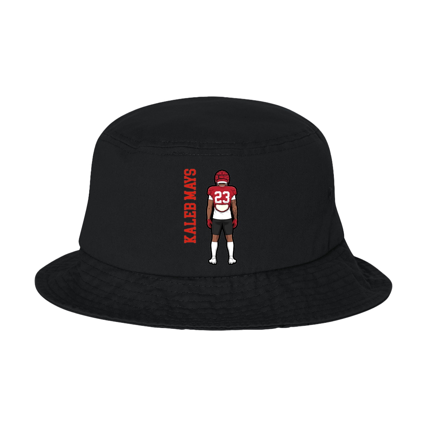 Bucket Cap — Name Vertical in Black