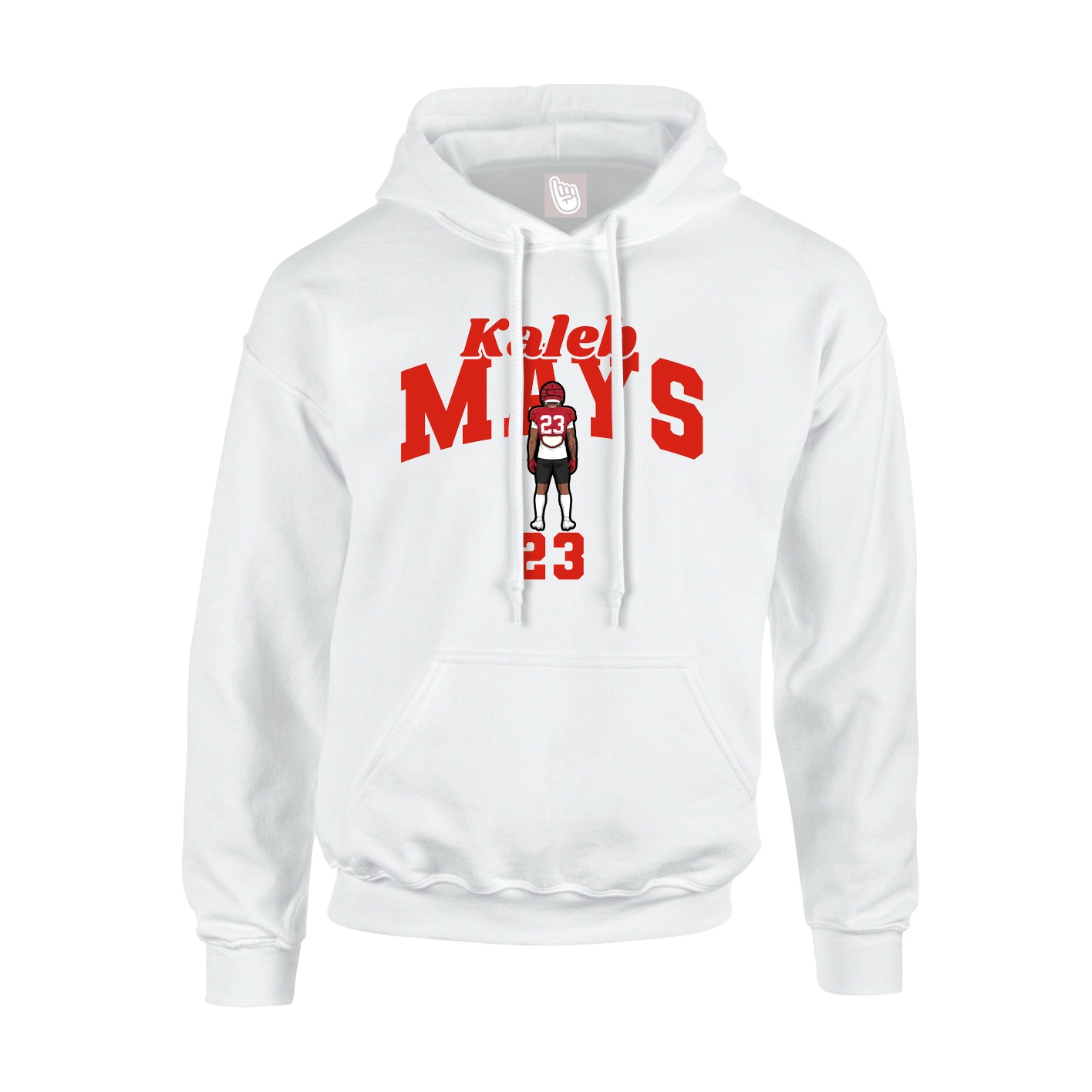 Hoodie — Signature Arch in White