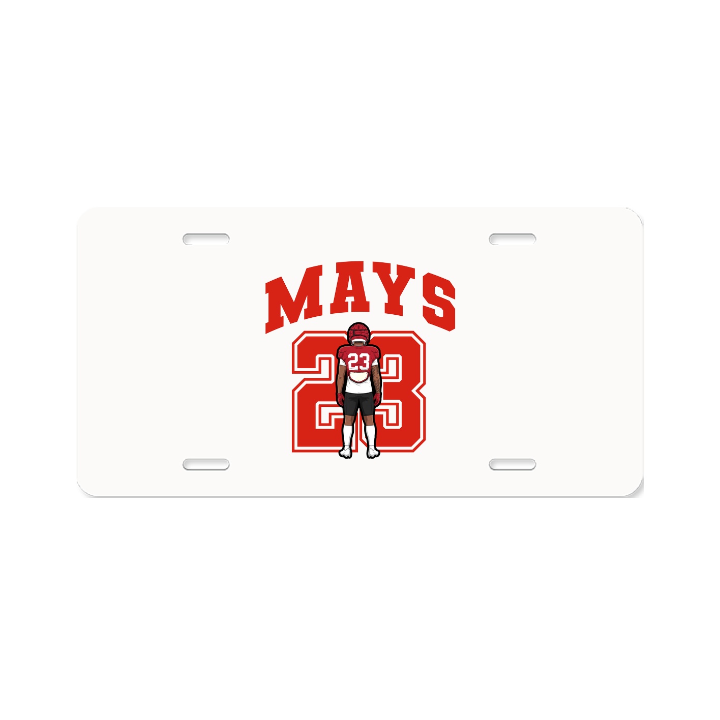 License Plate — Number in Classic