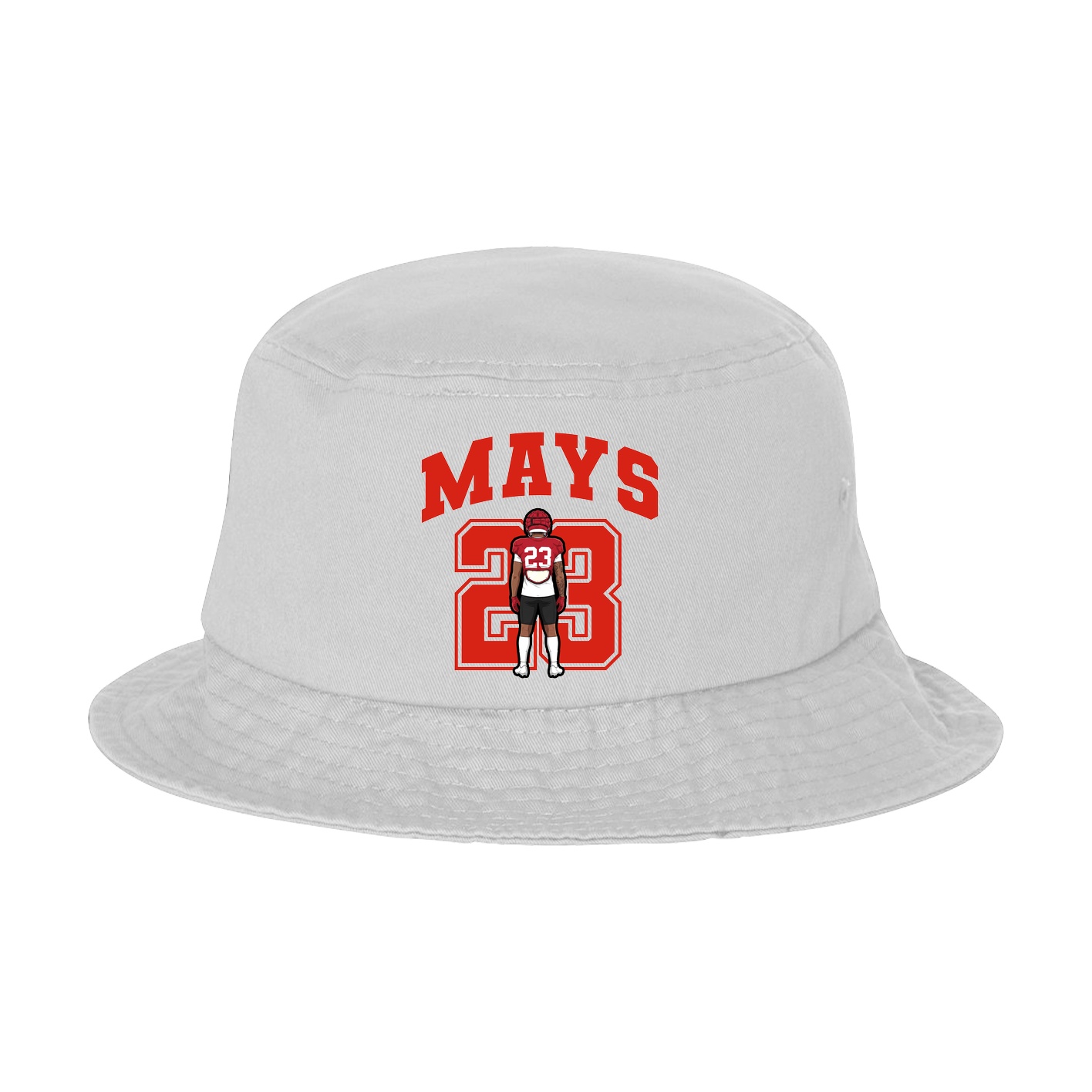 Bucket Cap — Number in White