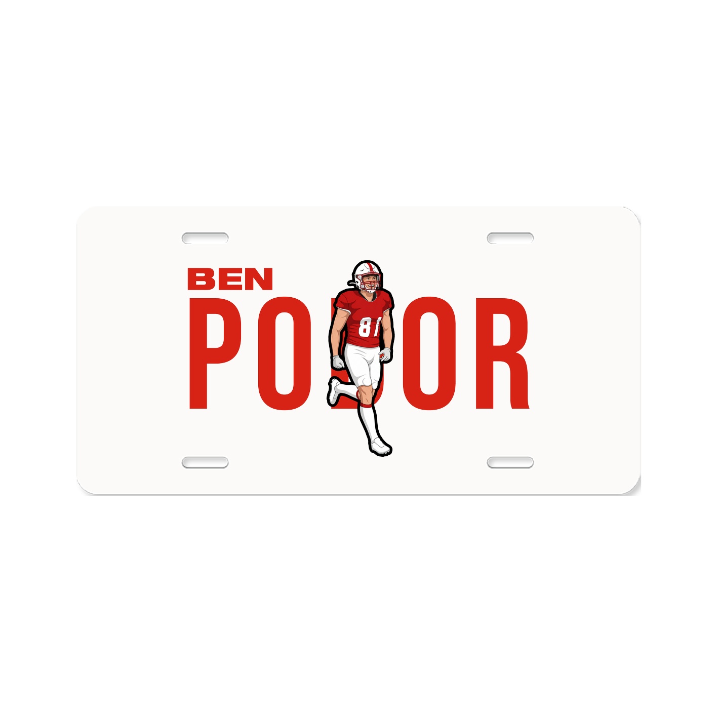 License Plate — Player Name in Classic