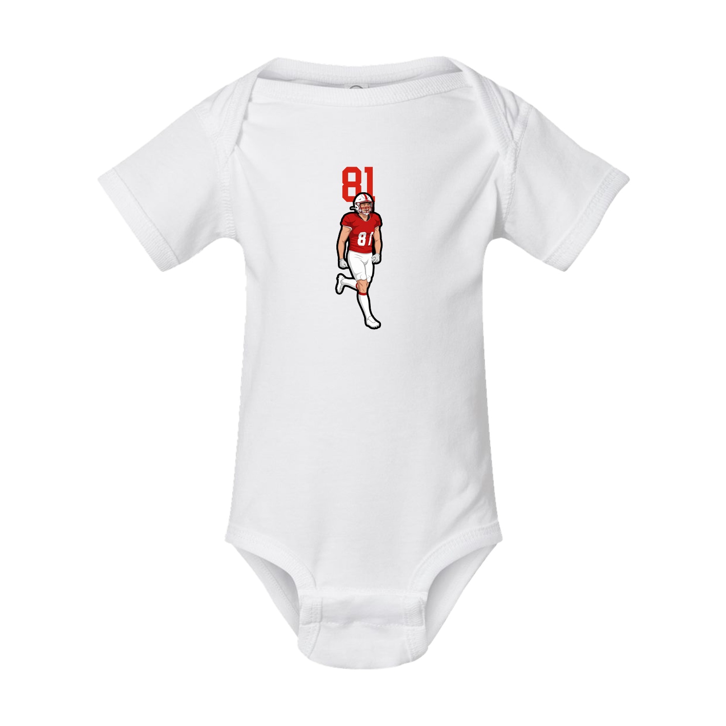 Baby Onesie — Number Top in White