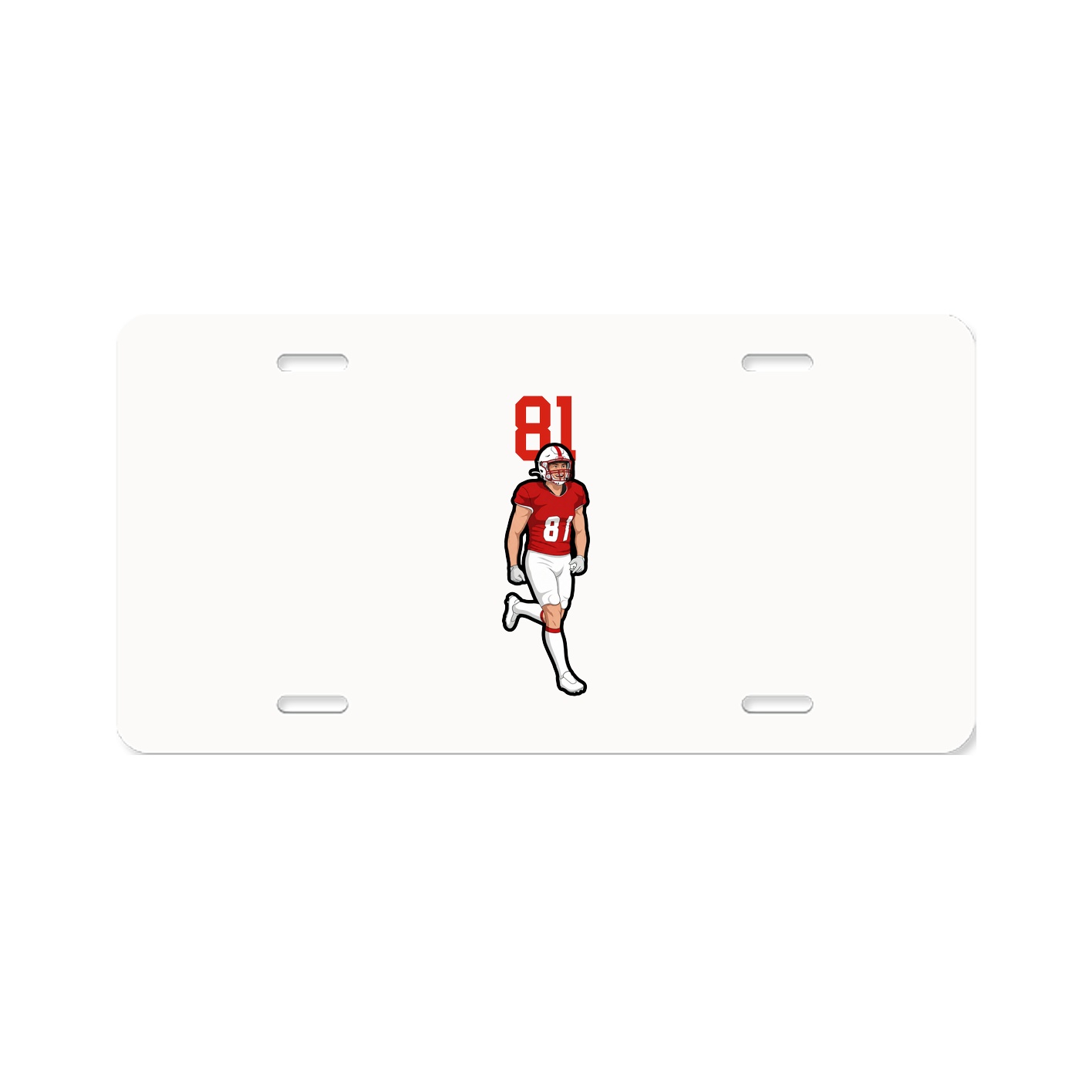 License Plate — Number Top in Classic