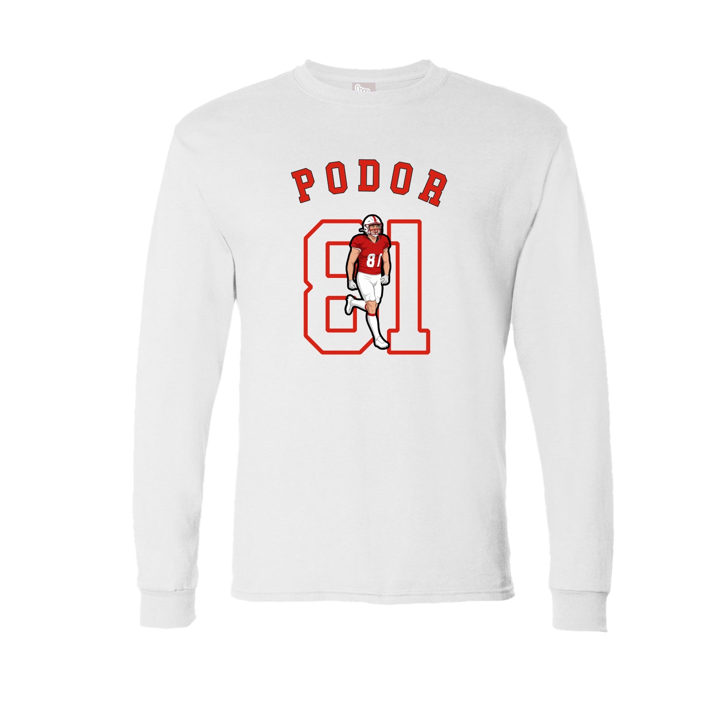 Long Sleeve Tee — Shirsey Arch in White