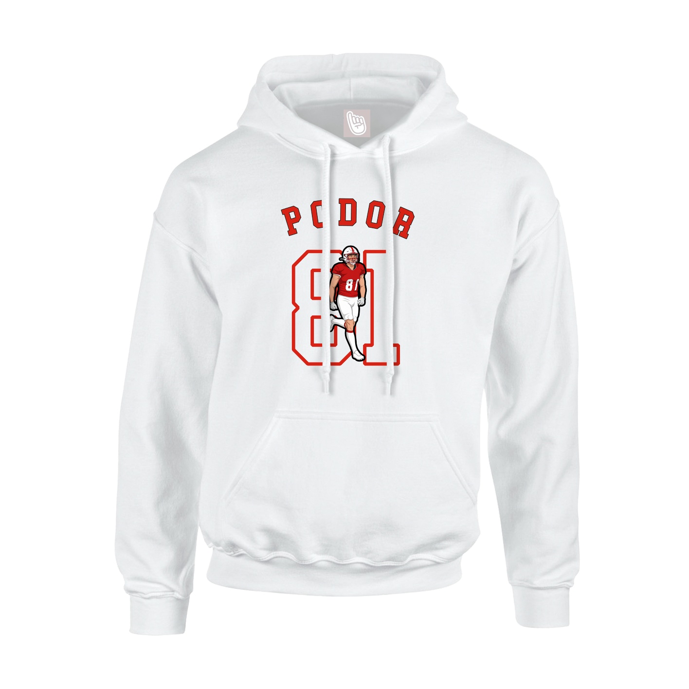 Youth Hoodie — Shirsey Arch in White
