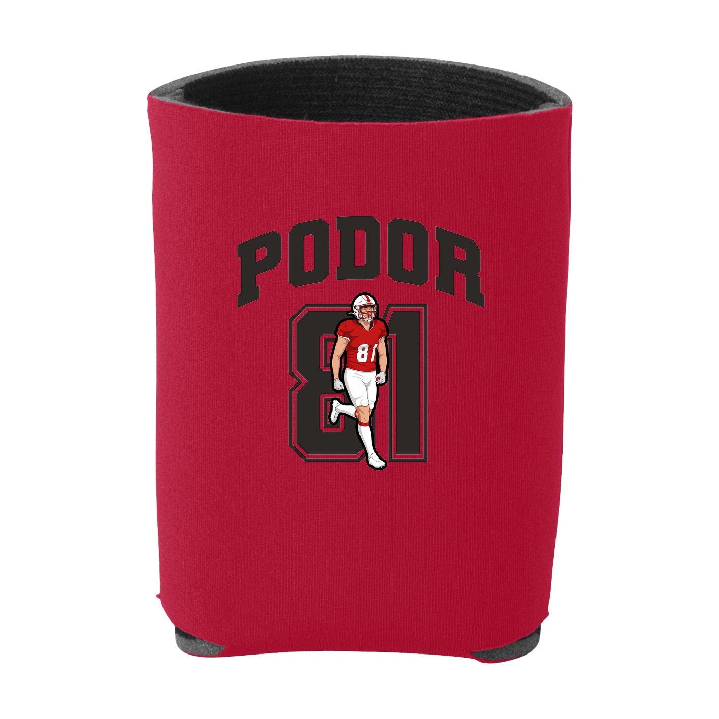 Can Holder — Number in Red