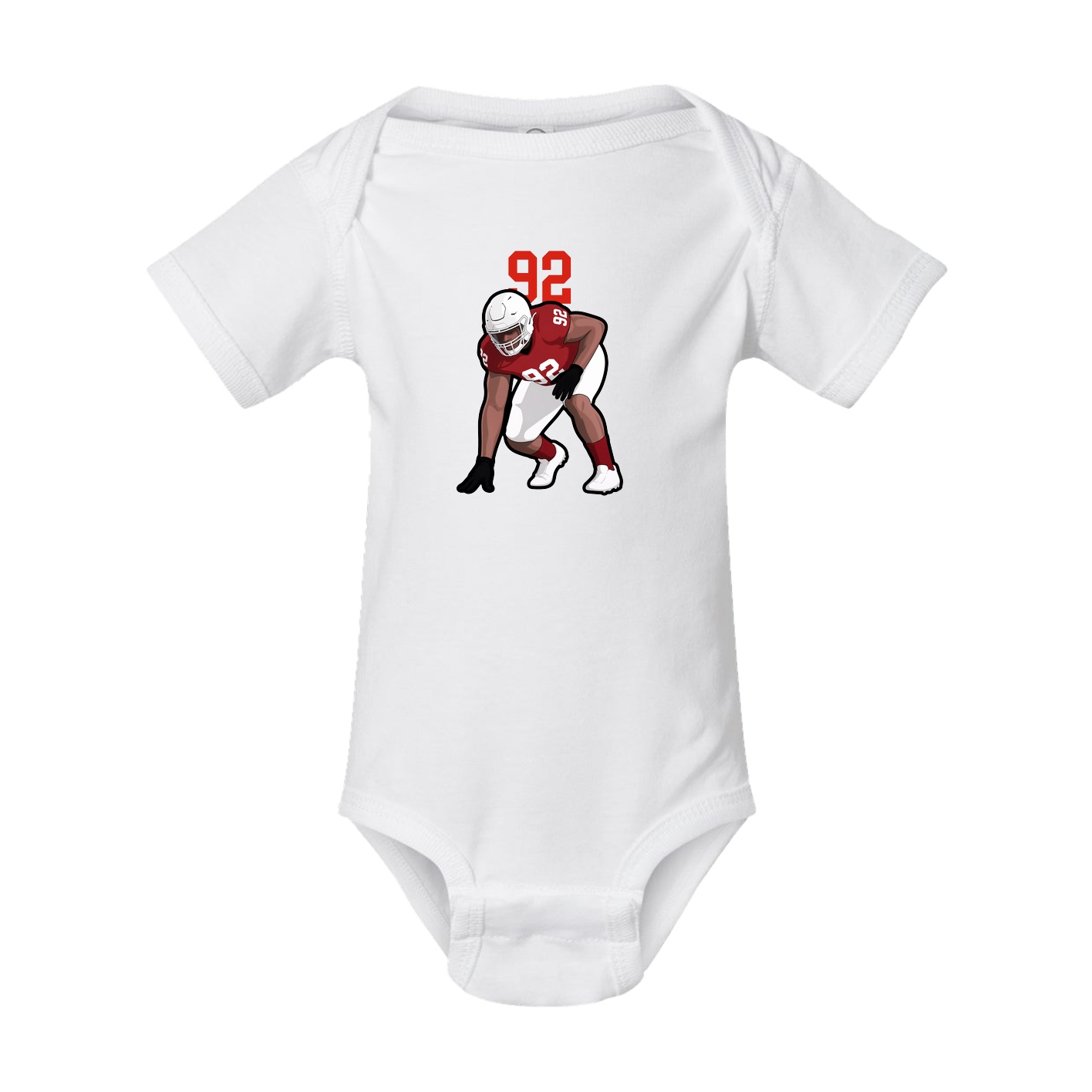 Baby Onesie — Number Top in White