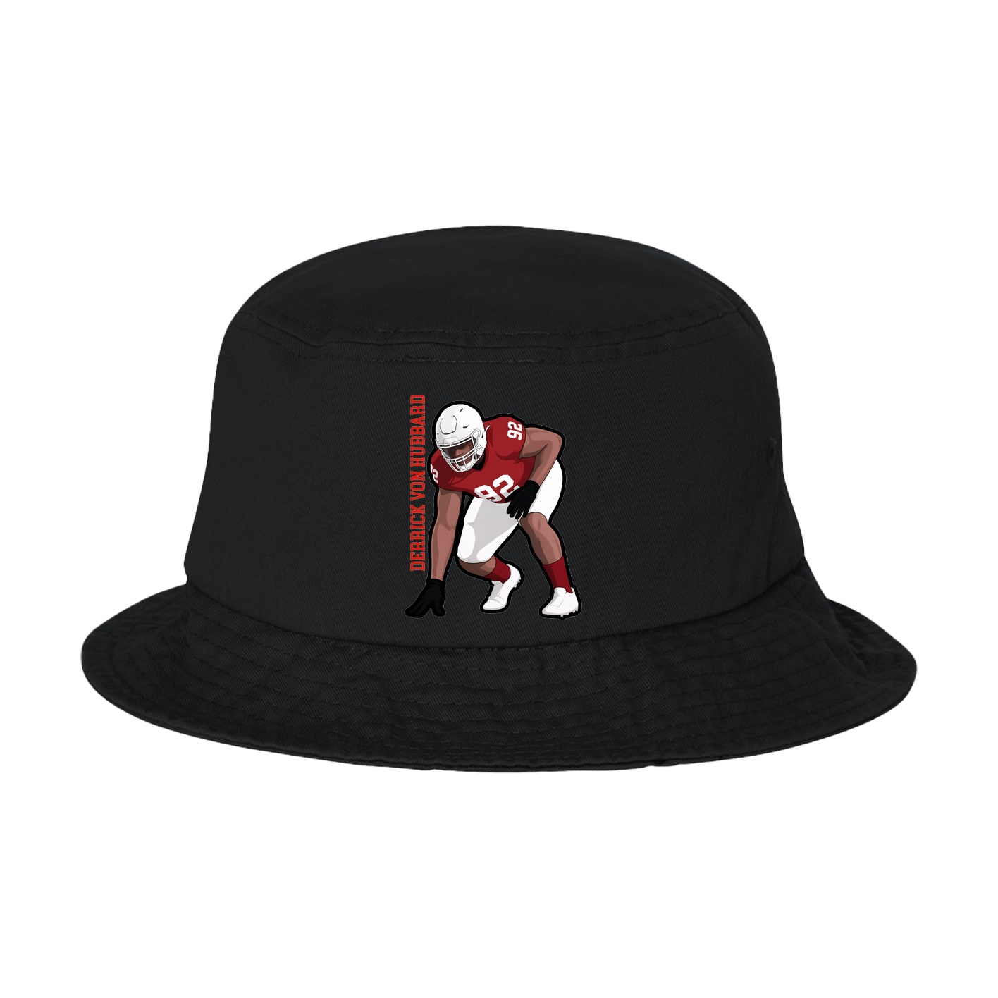 Bucket Cap — Name Vertical in Black