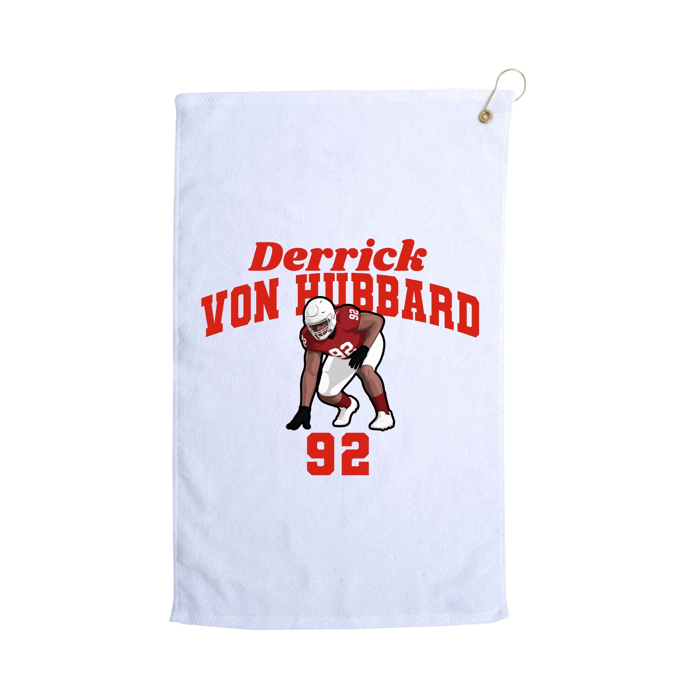 Golf Towel — Signature Arch in White
