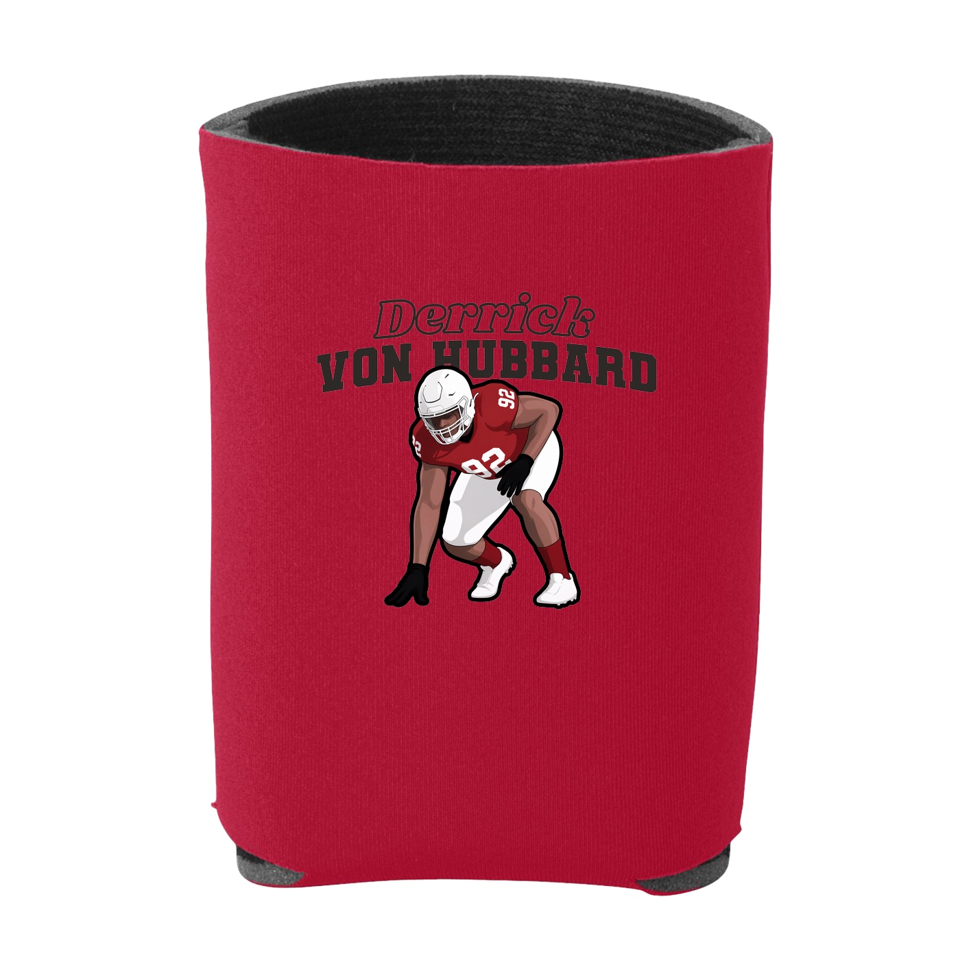 Can Holder — Name Arch in Red