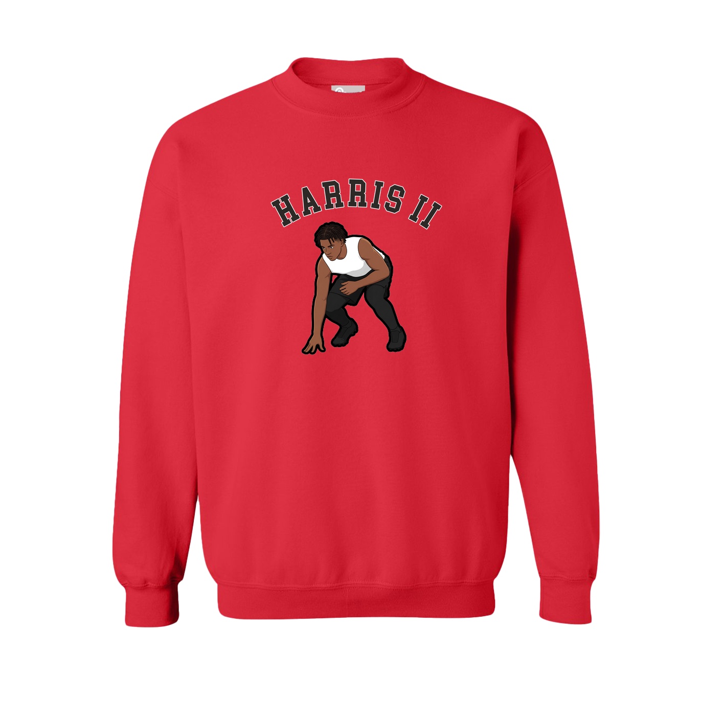 Fleece Crew — Shirsey Arch in Red