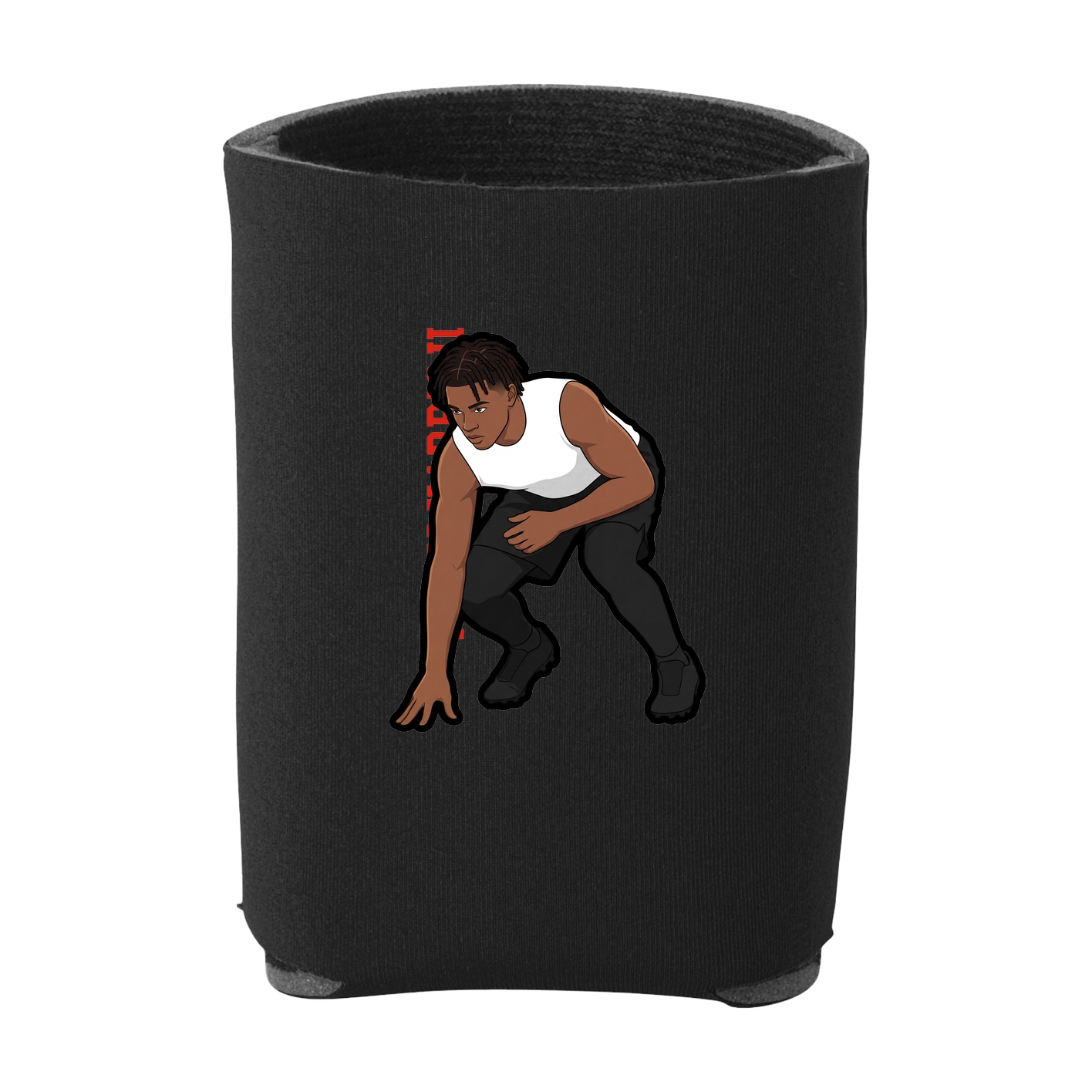 Can Holder — Name Vertical in Black