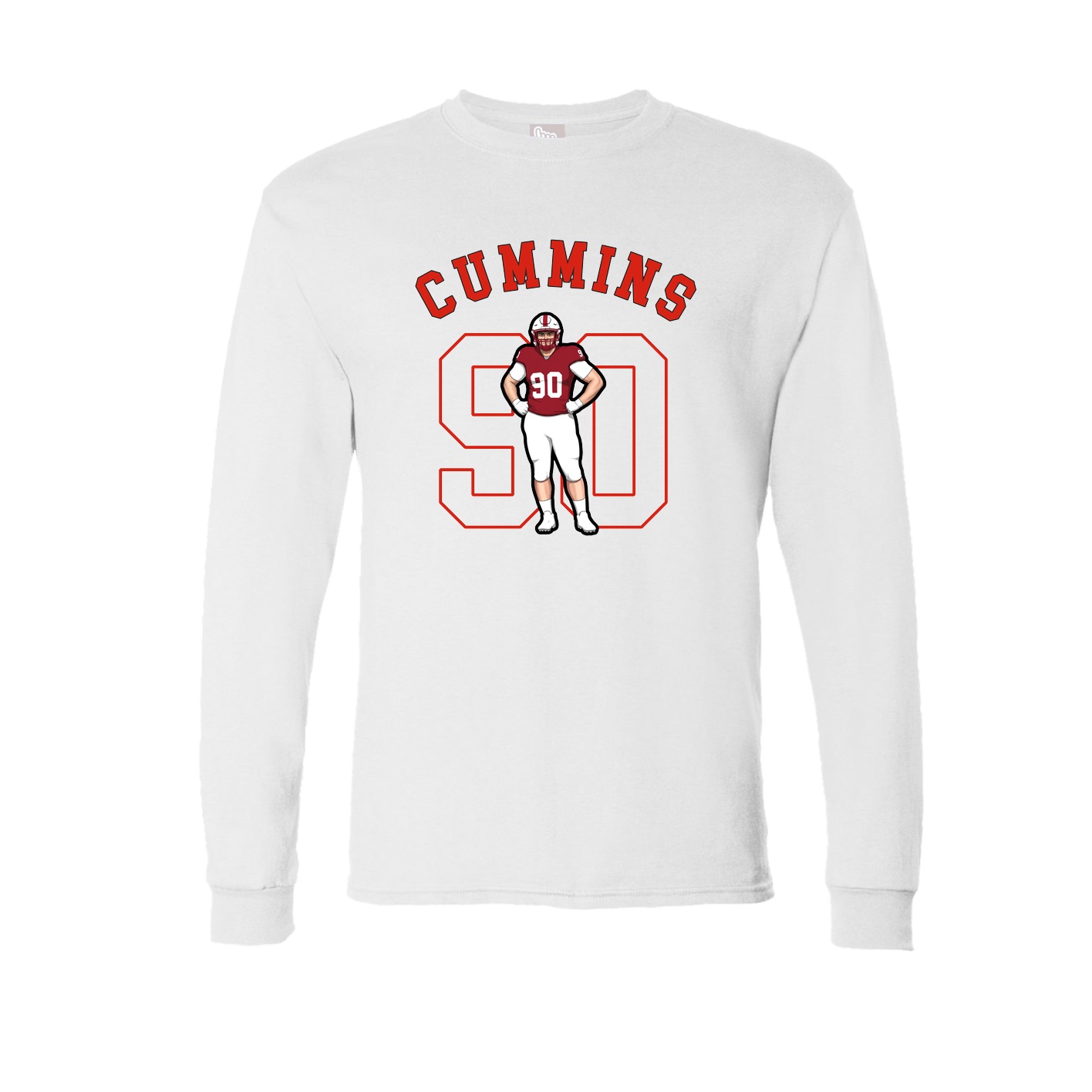 Long Sleeve Tee — Shirsey Arch in White